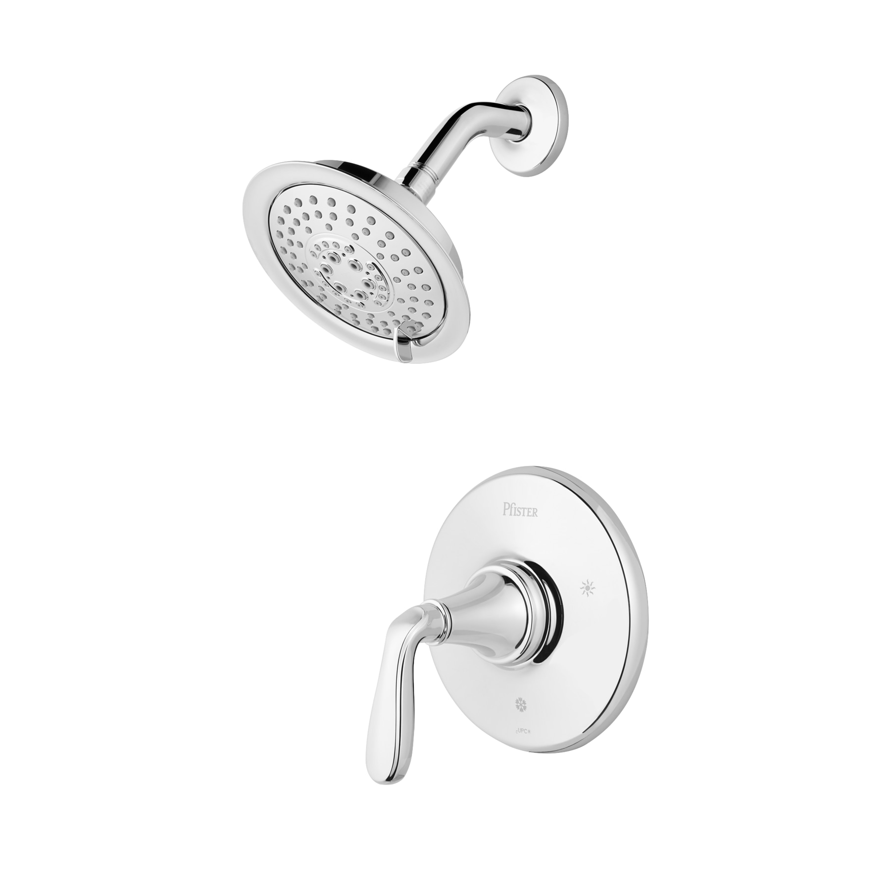 Pfister LG89-7MGC Northcott Polished chrome 1-handle Multi-function 5.656-in Round Shower Faucet