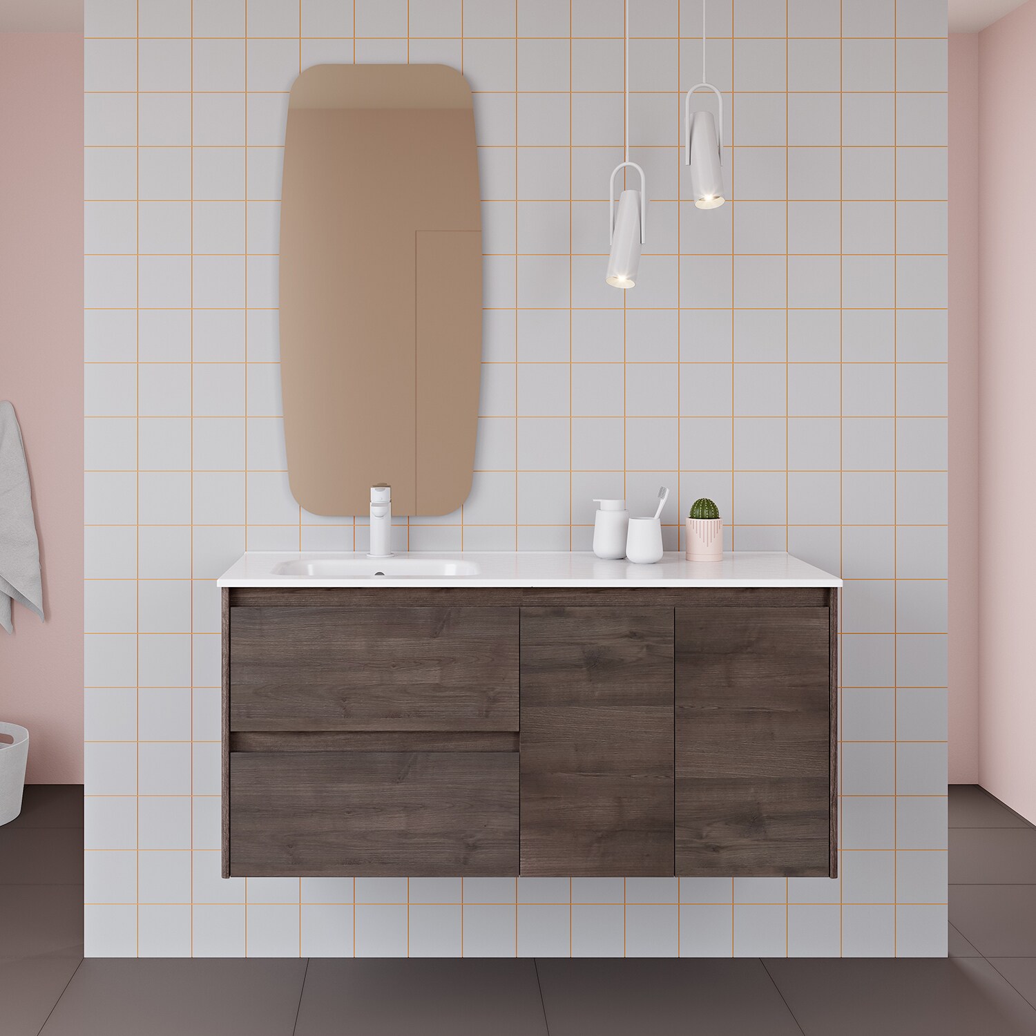 WS Bath Collections AMBRA 120L PACK 1 SA Bath-Vanity-Combo - View #3