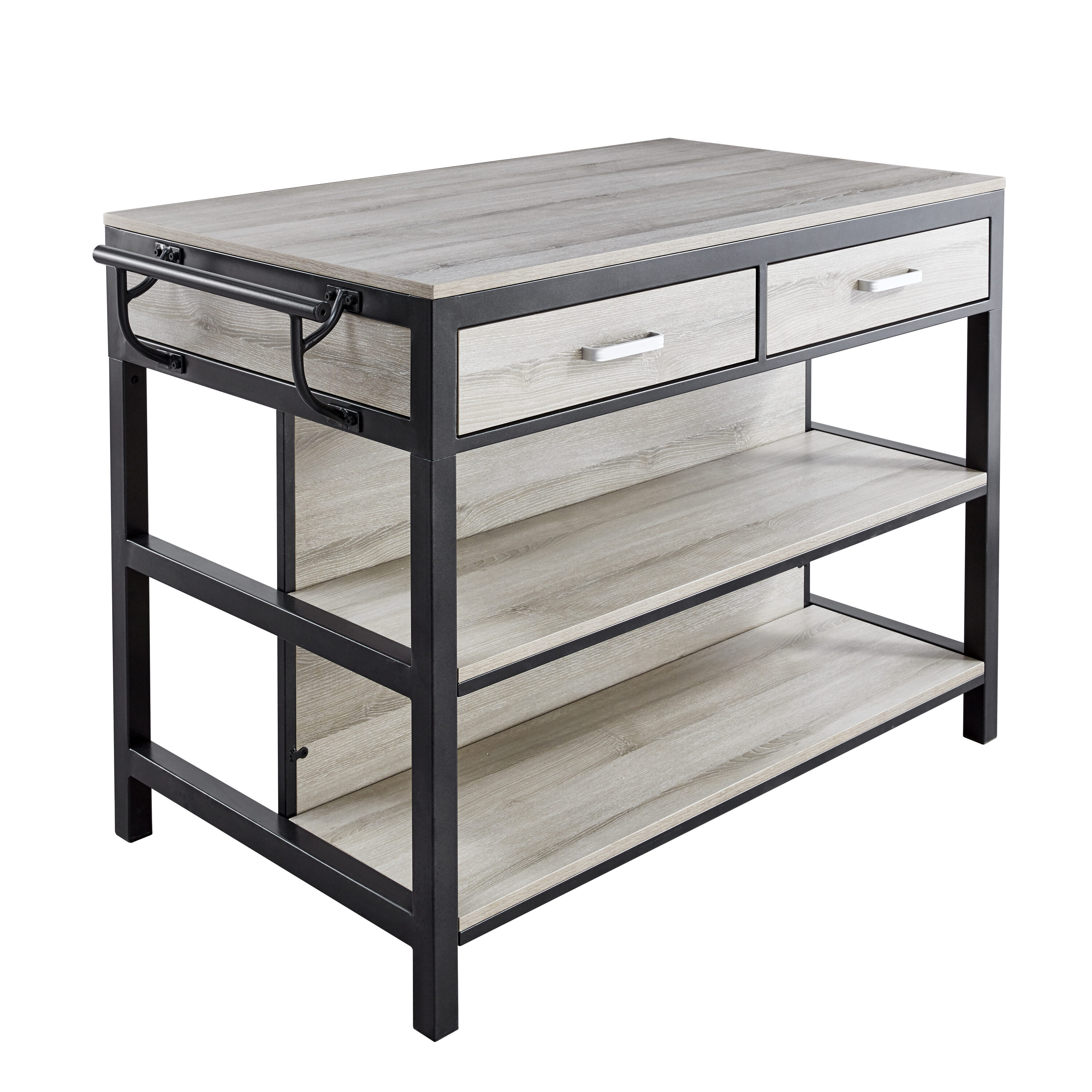 Driftwood Gray Transitional Counter Height Dining Table