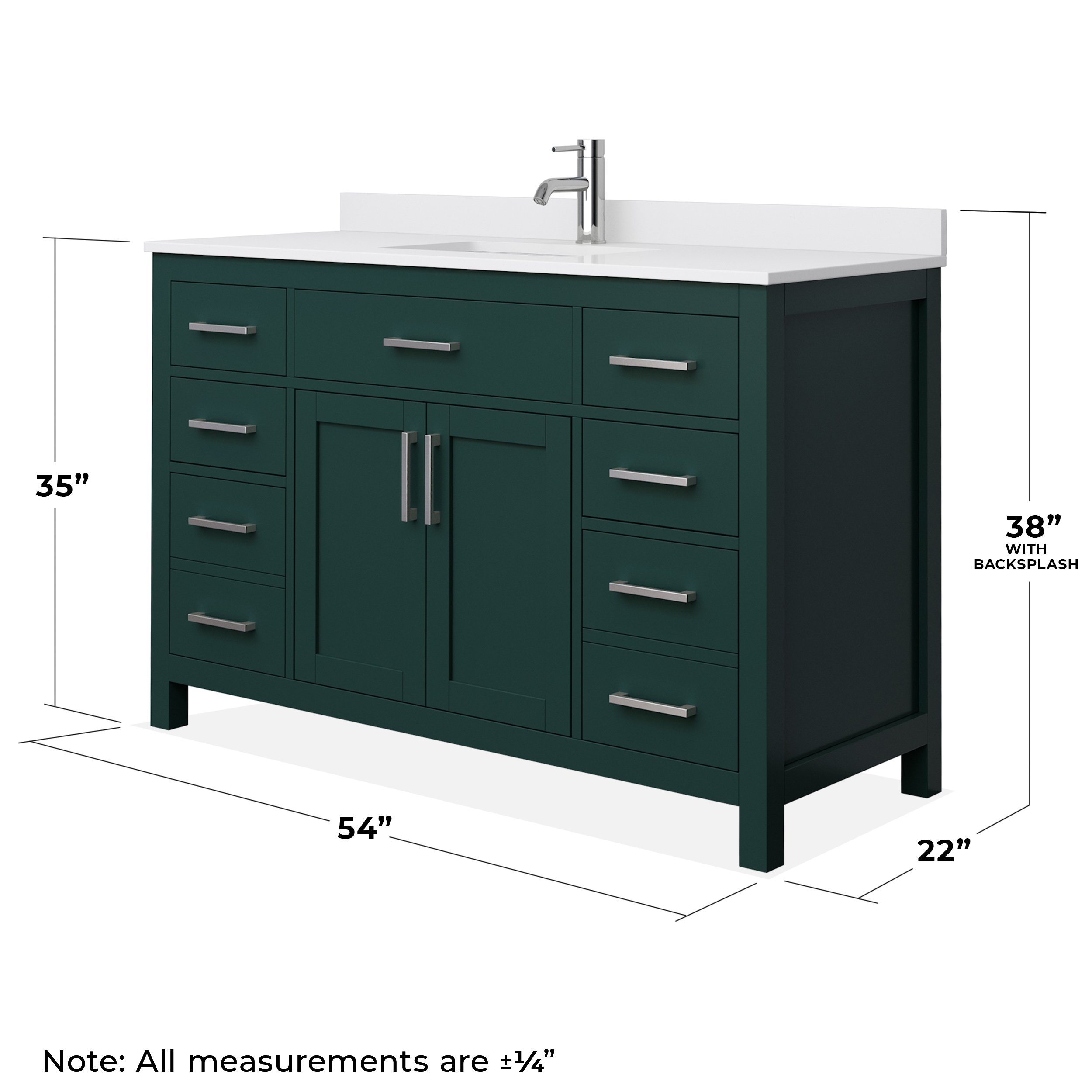 Wyndham Collection WCG242454SGEWCUNSMXX Bath-Vanity-Combo - View #5