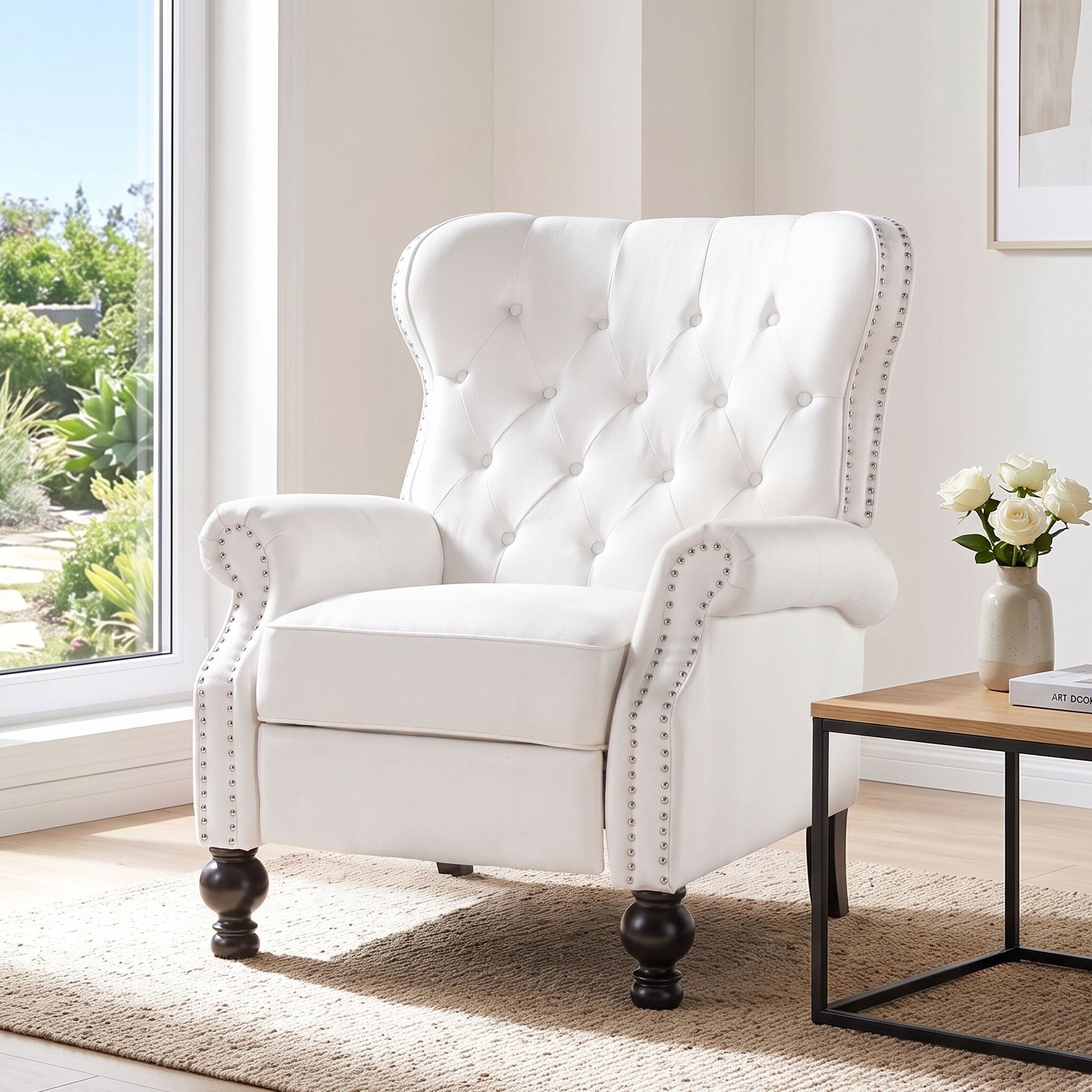 Trikiousd Classic 3-Position Recliner Chair Living Room Reading Chair ...