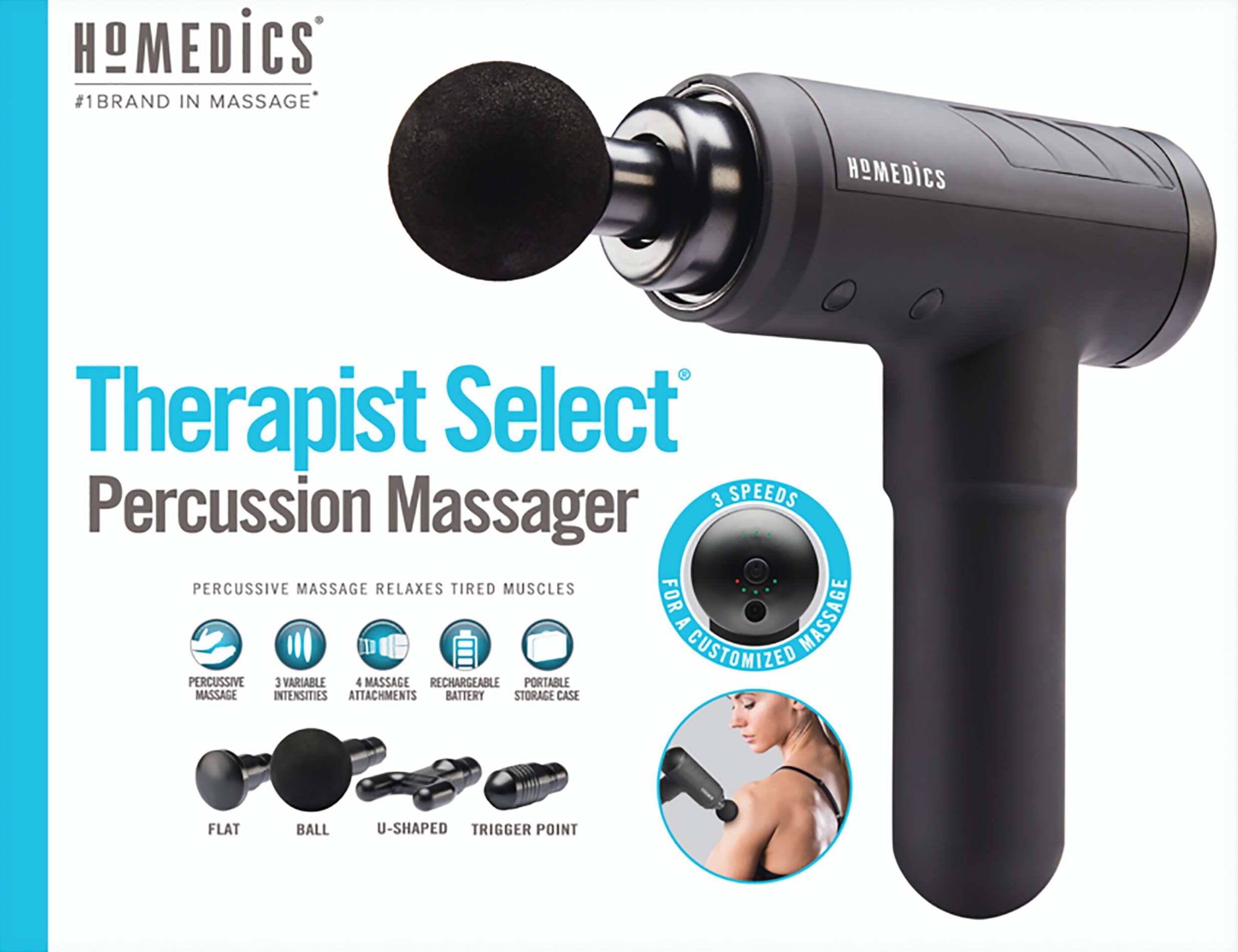 Therapist Select Prime Percussion Massager - Homedics