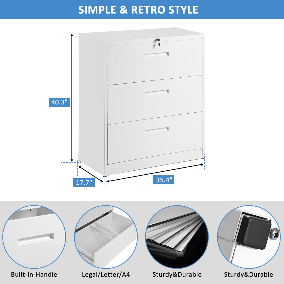 CASAINC TR-WF192107KAA Filing-Cabinets - View #9