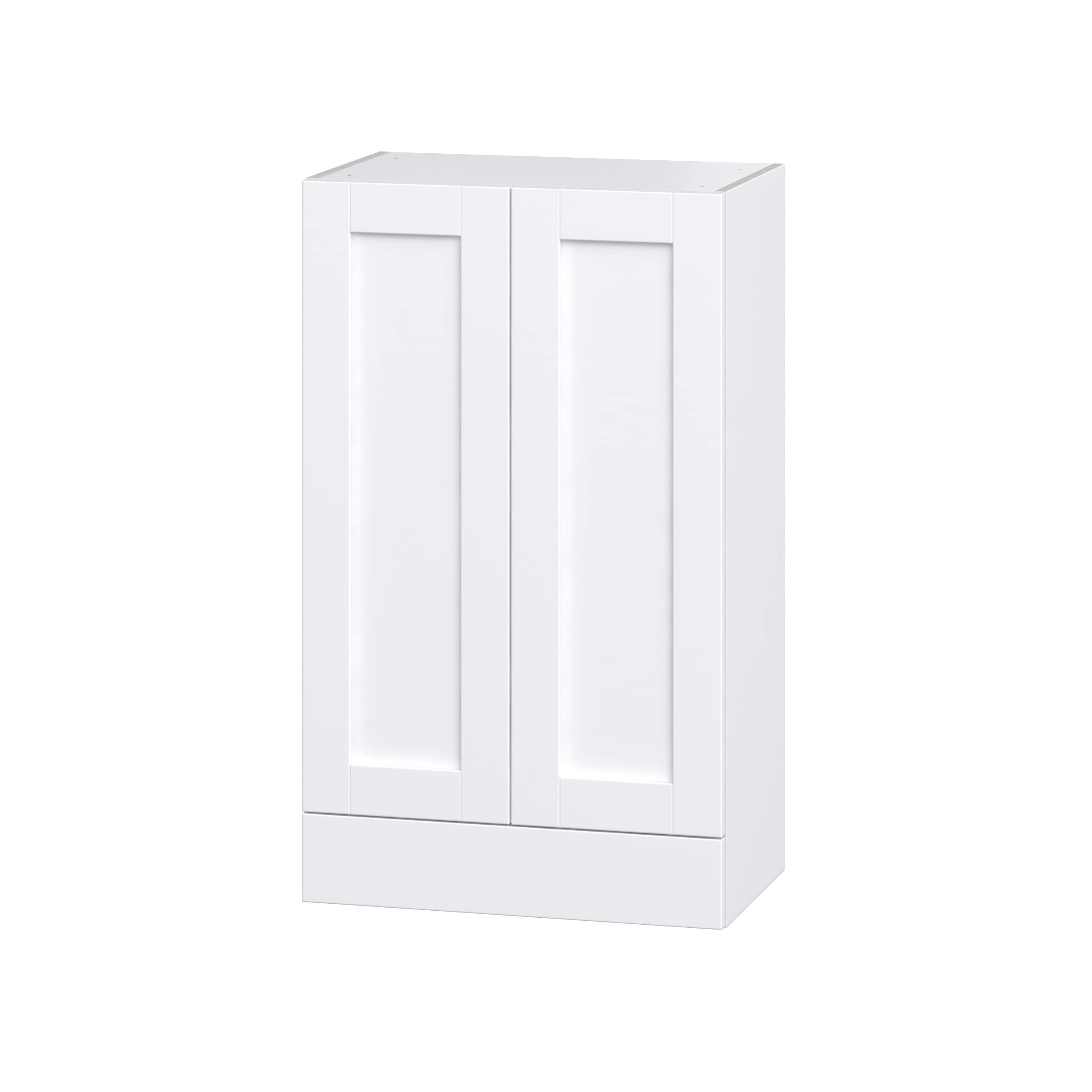 Hugo&Borg Rosemont 24-in W x 40-in H x 14-in D Glacier White 1-Drawer Wall Fully Assembled Cabinet (Recessed Panel Shaker Style)