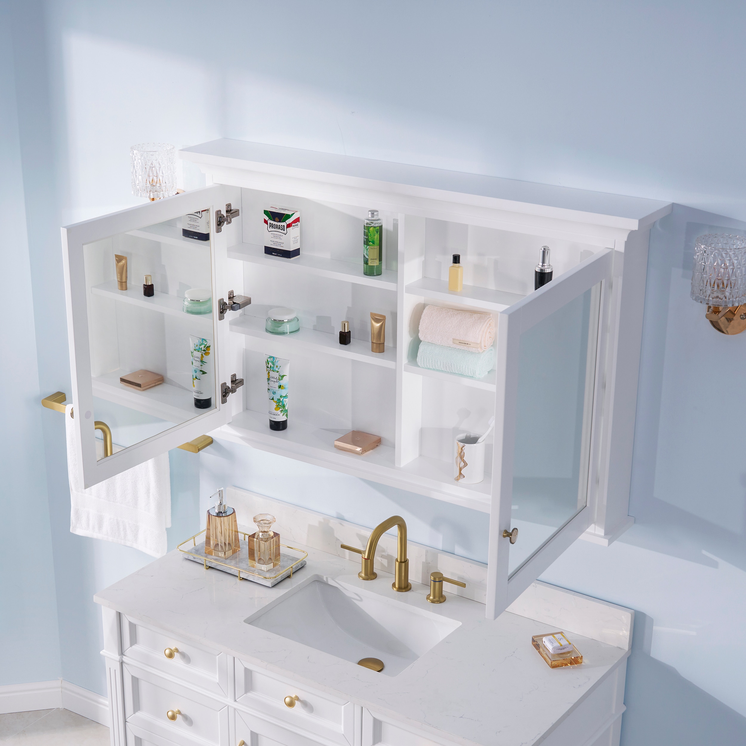 WELLFOR EB4830MC-WT Bathroom-Medicine-Cabinets - View #9
