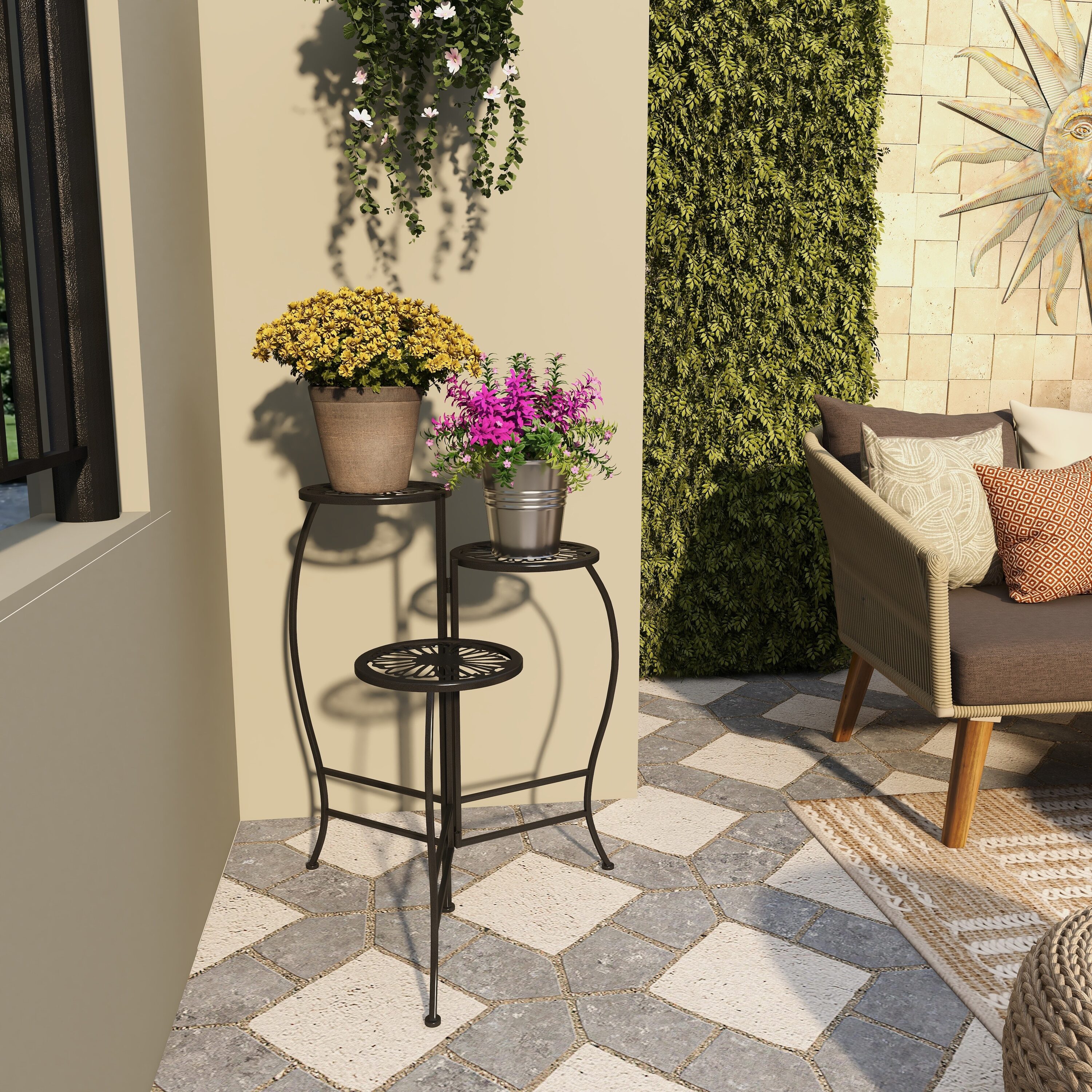 Plant Stands Color/Finish Family Black