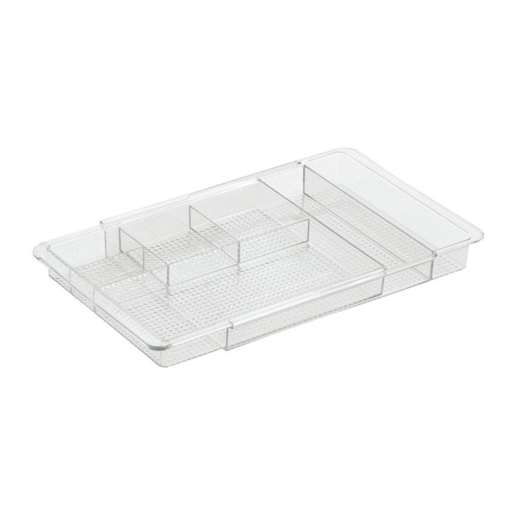 iDesign  Clear Expandable Drawer Organizer 1.25 in H x 7.75 in W x 11.25 in D