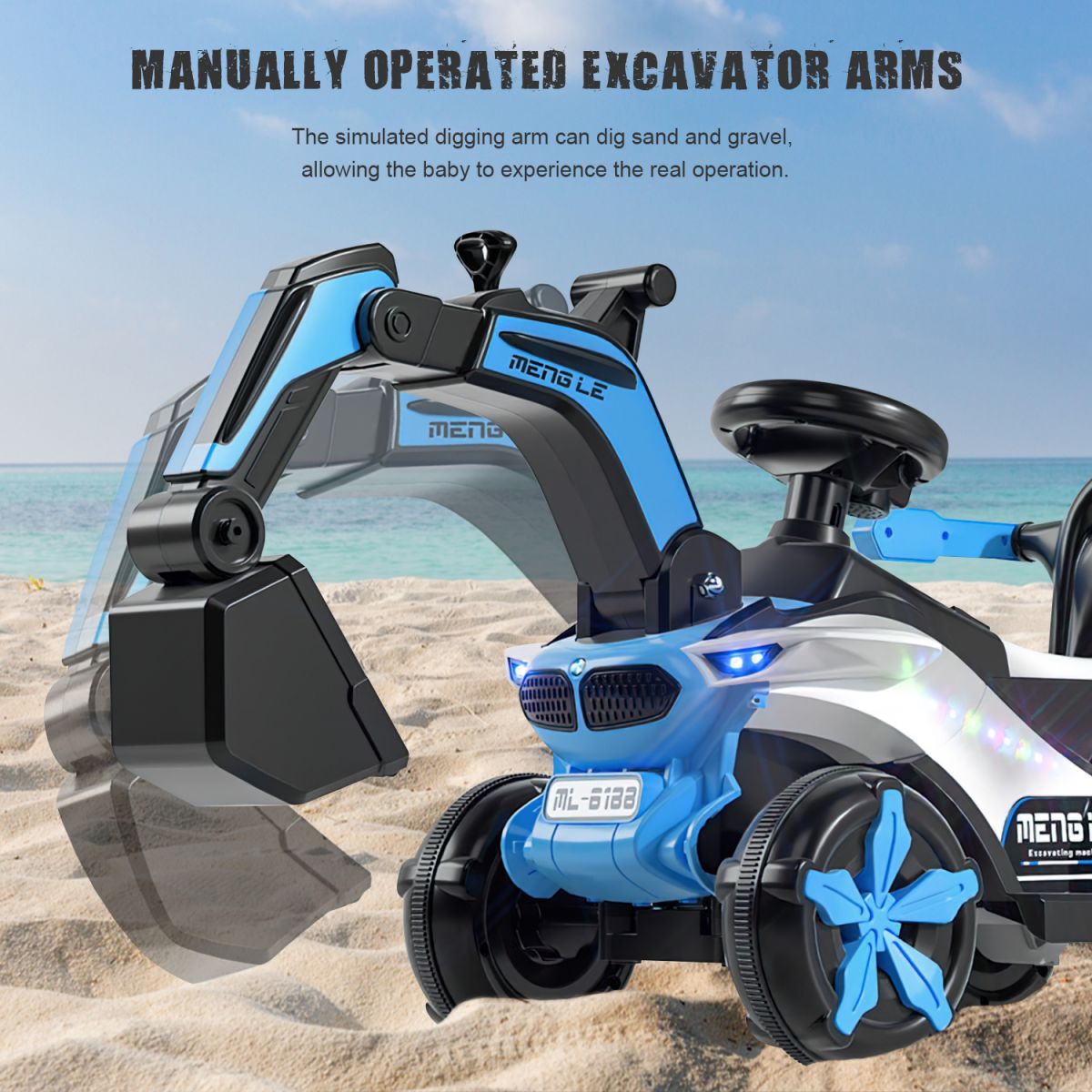 Maocao Hoom 6v Kid Excavator Toy Car , Electric Excavato Toy with ...