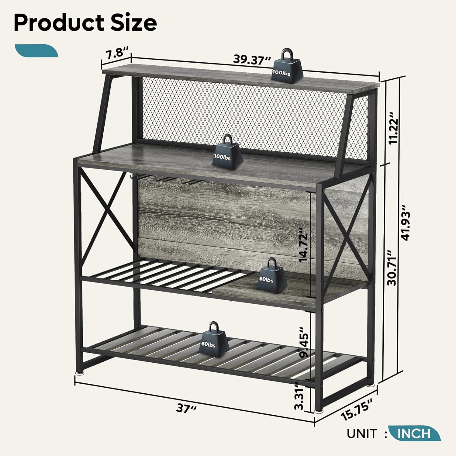 Bestier LOW-C051E-RGOD Wine-Racks - View #6