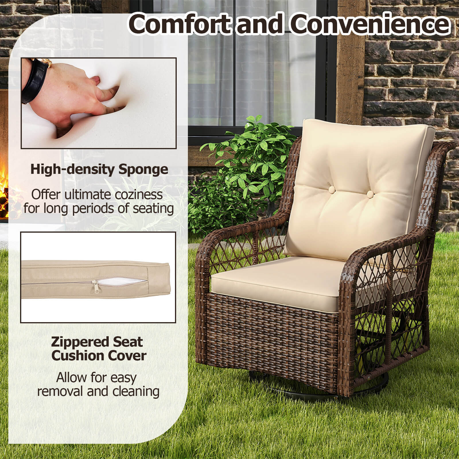 Costway HCST08057 Patio-Conversation-Sets - View #6