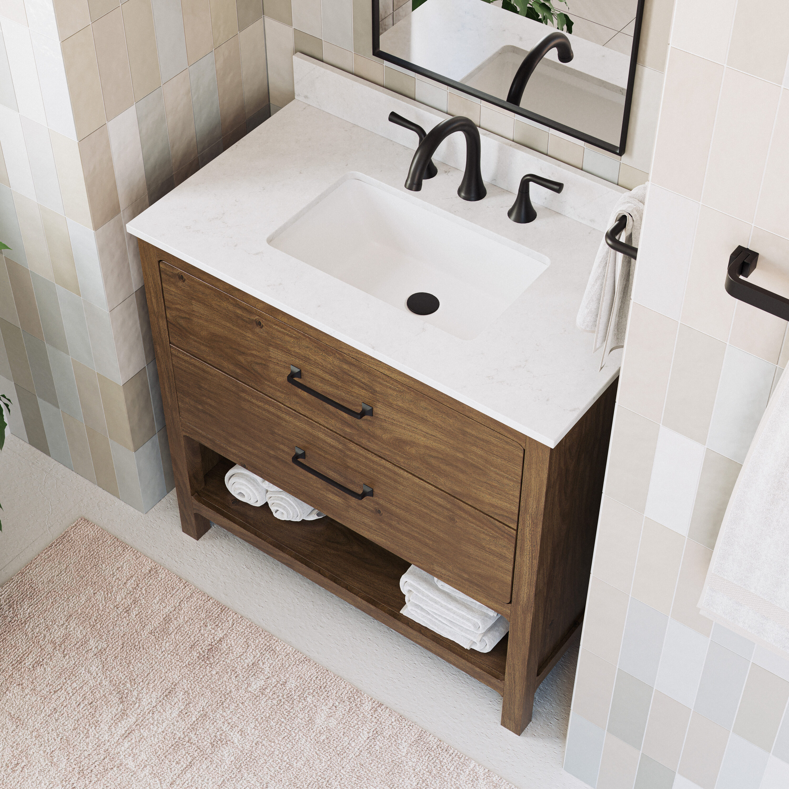 allen + roth LWSLH36V Bath-Vanity-Combo - View #5