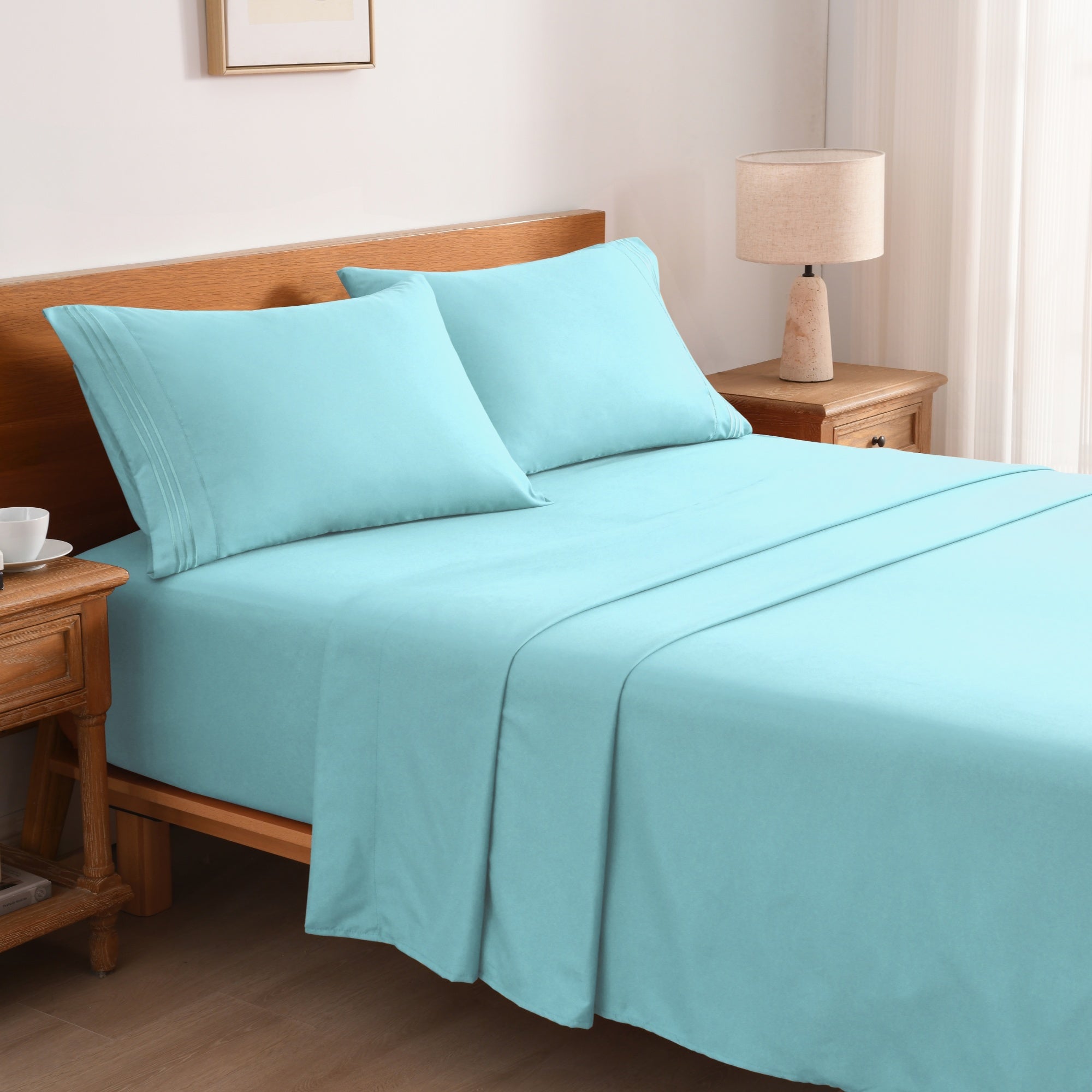 MarCielo S4PCS F AQUA BLUE Sheet-Sets - View #3
