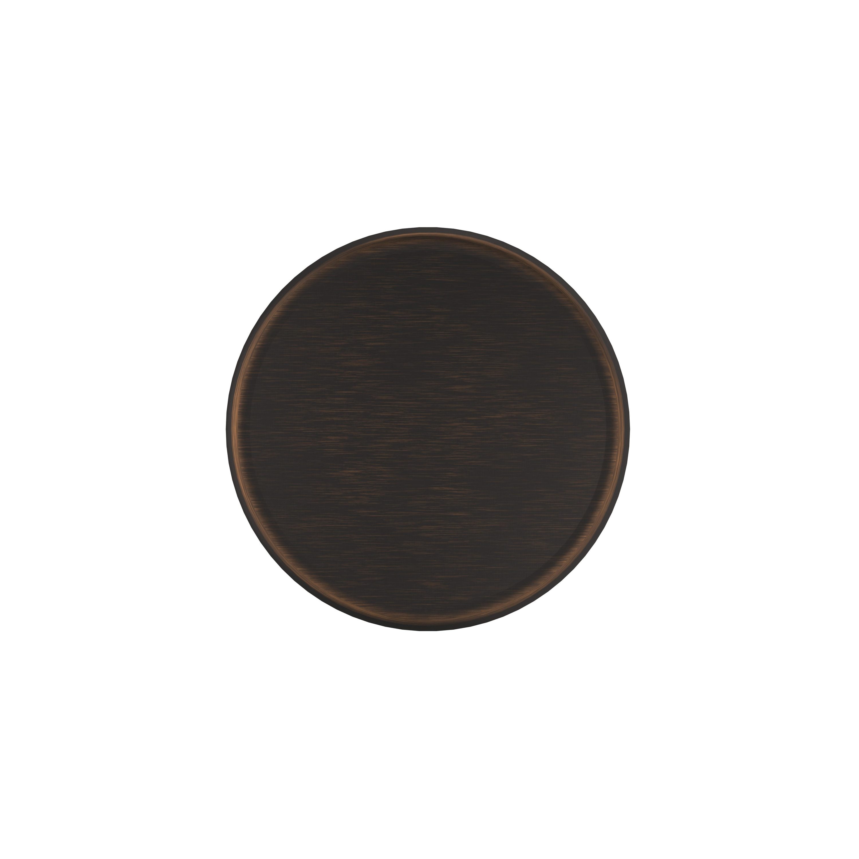 Oil Rubbed Bronze Round Cabinet Knob with Mounting Hardware