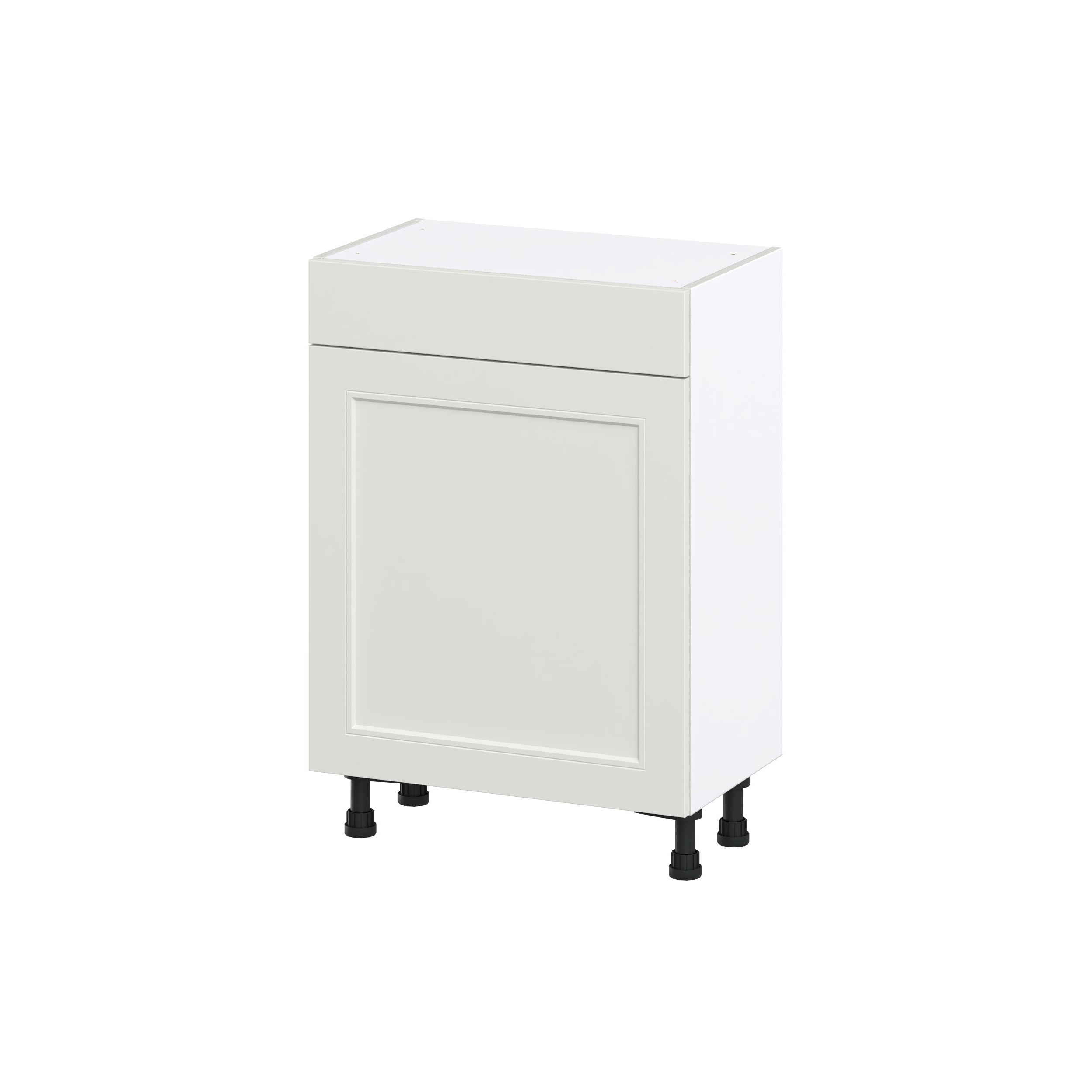 Hugo&Borg Belcourt 36-in W x 34.5-in H x 14-in D Gray Painted Base Fully Assembled Cabinet (Recessed Panel Shaker Door Style)