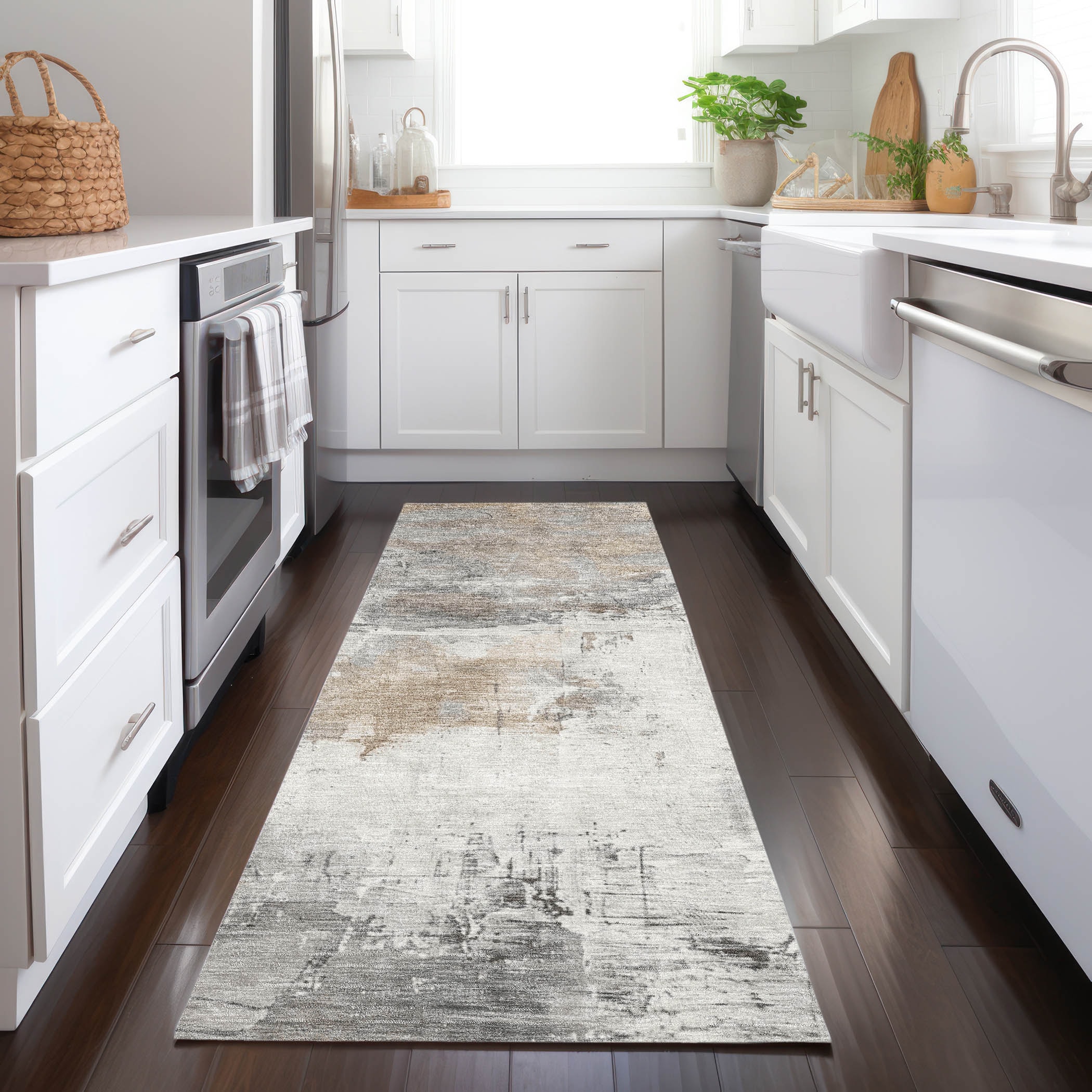 Addison Rugs ACN1685IV2X8 Chantille ACN1685IV 2 x 7 (ft) Loomed Ivory Rectangular Indoor/Outdoor Machine washable Pet Friendly Area rug