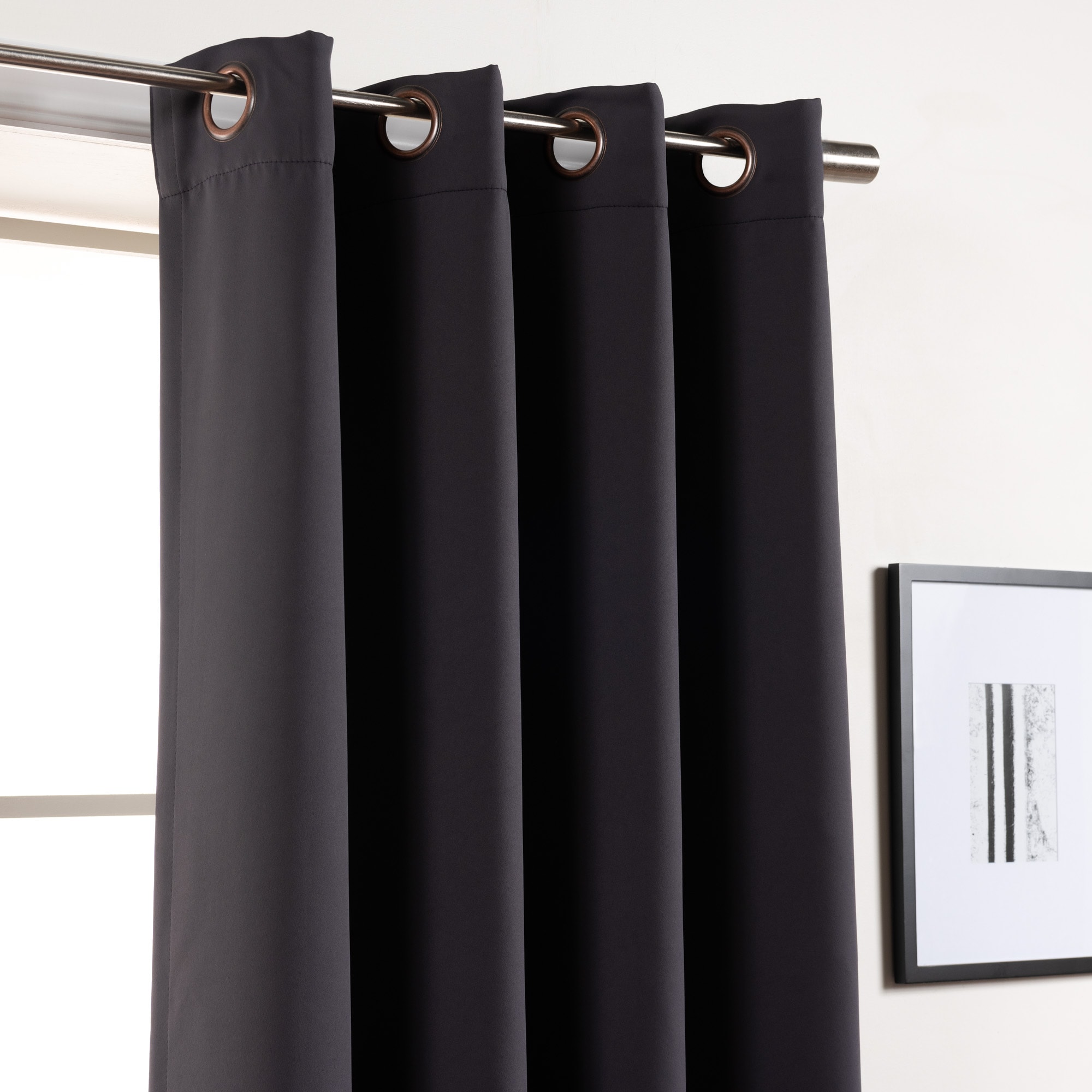 Best Home Fashion GR-WIDE-80X84-DK.GR curtains - View #3