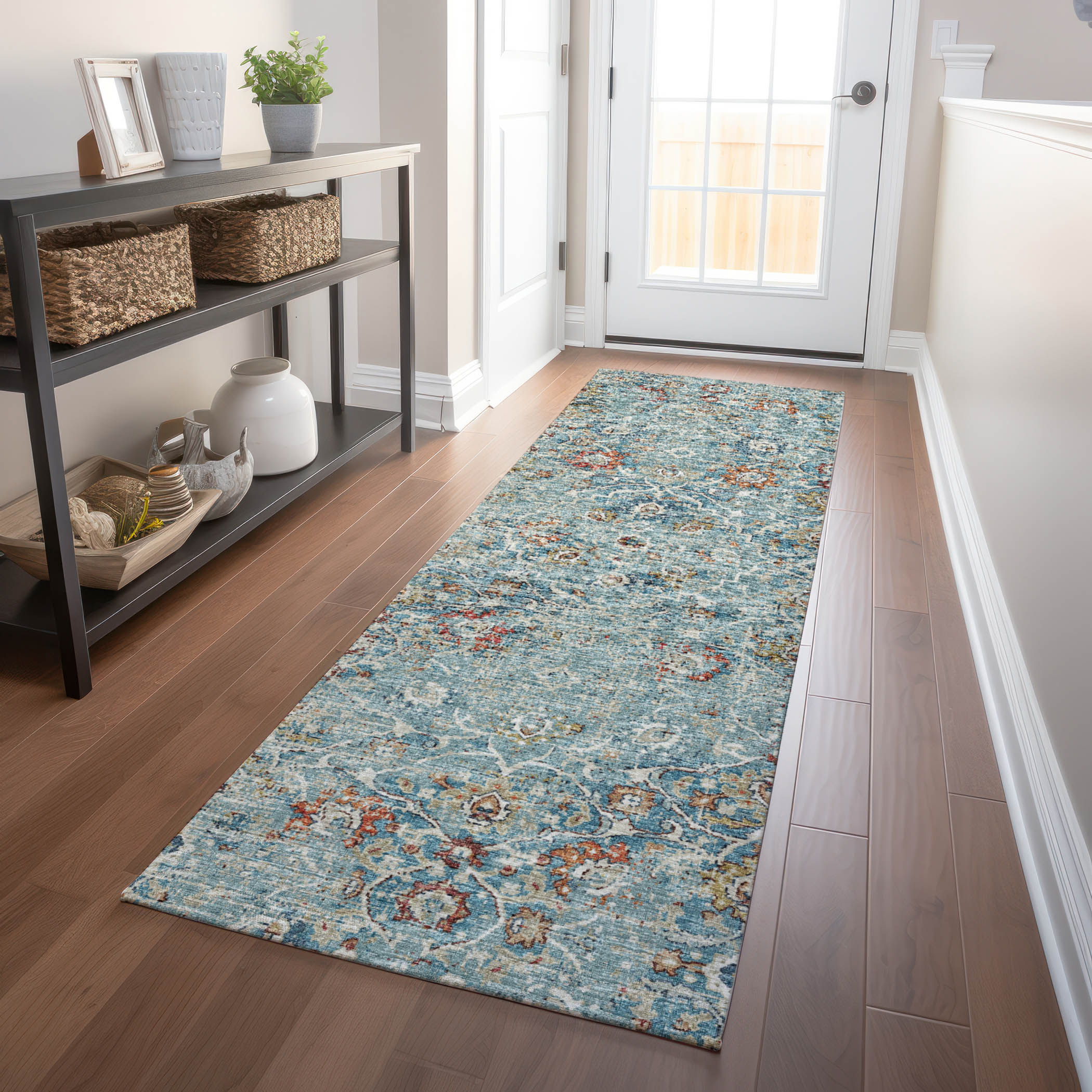 Addison Rugs AMF92MU2X8 Mayfield AMF92MU 2 x 7 (ft) Loomed Polyester Multi Rectangular Indoor Abstract Machine washable Runner rug