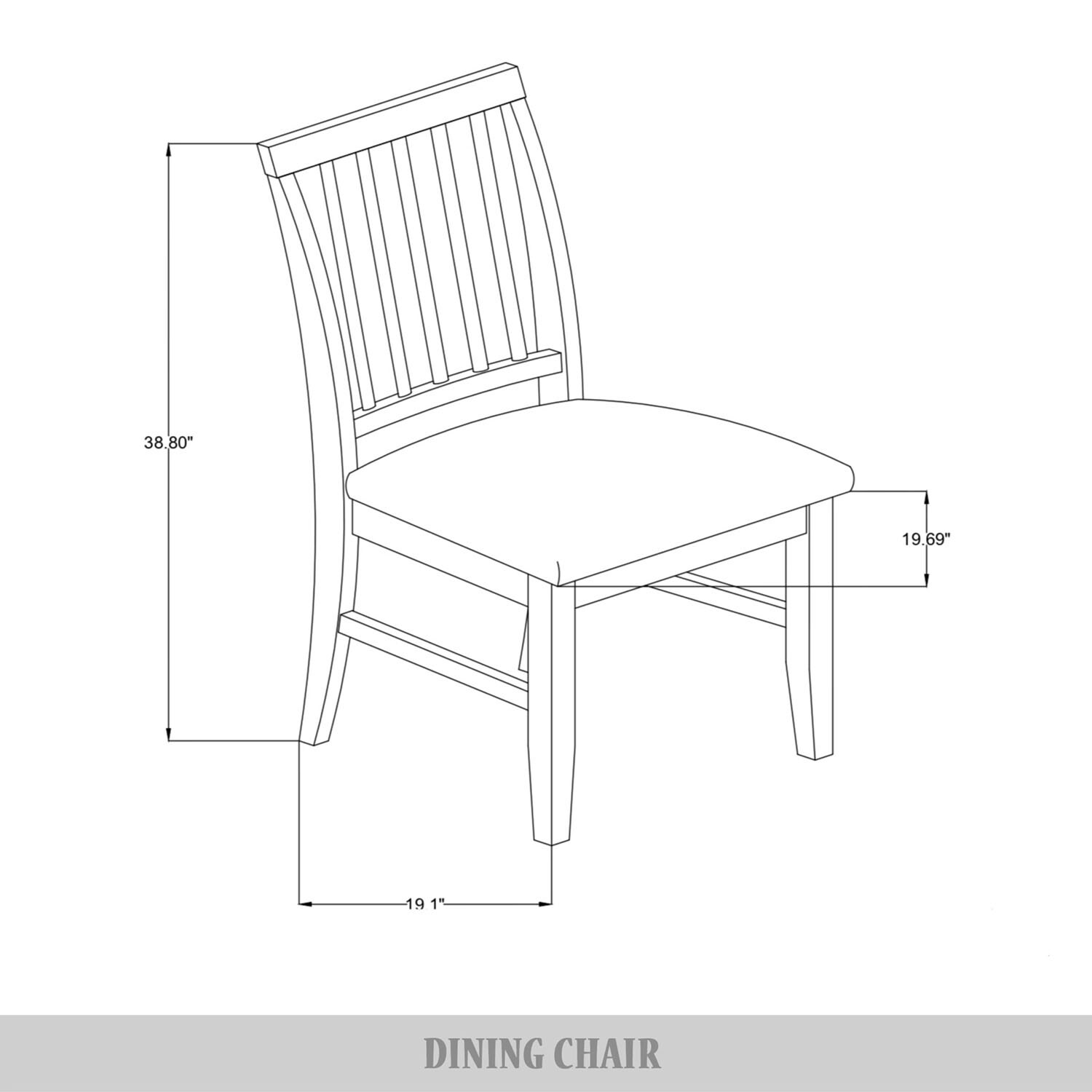 ChaletPosh C3117US-BN-WD-2X Dining-Chairs - View #11