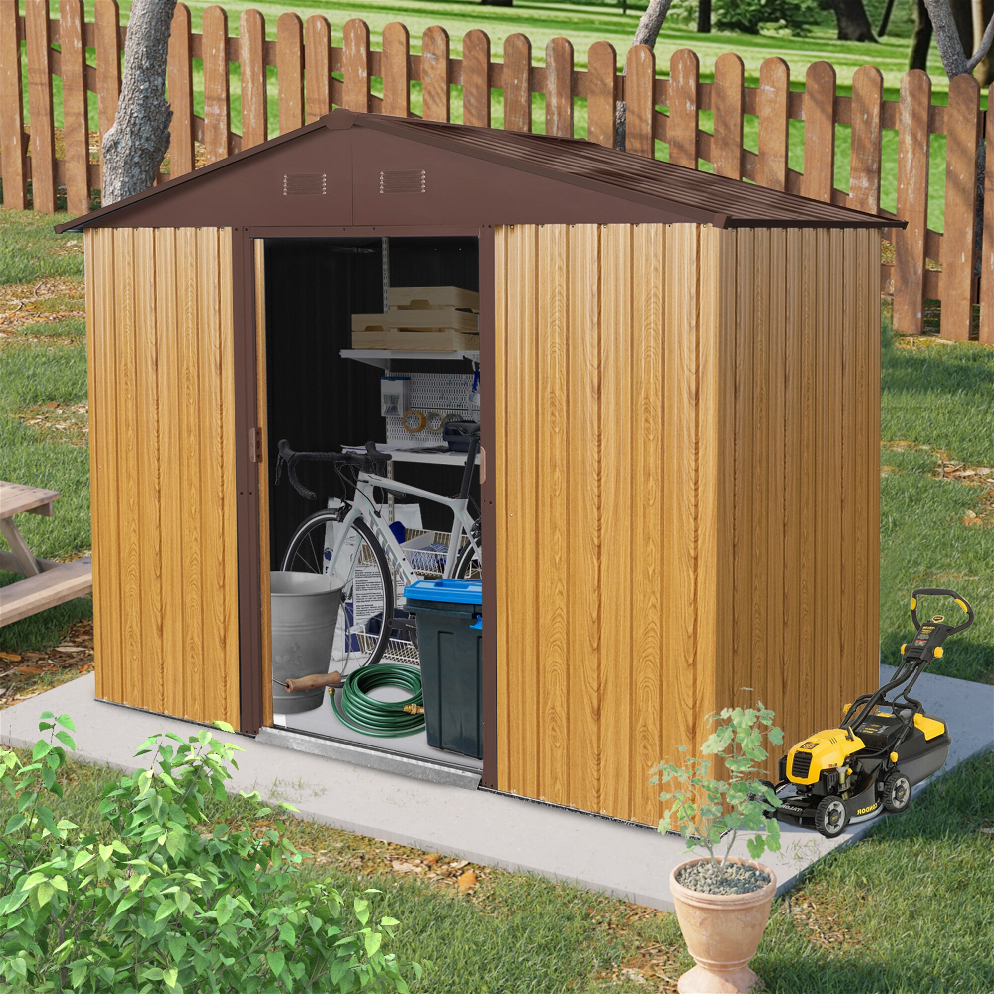 BABOOM BOM-33745G-OR Metal-Storage-Buildings-Sheds - View #2