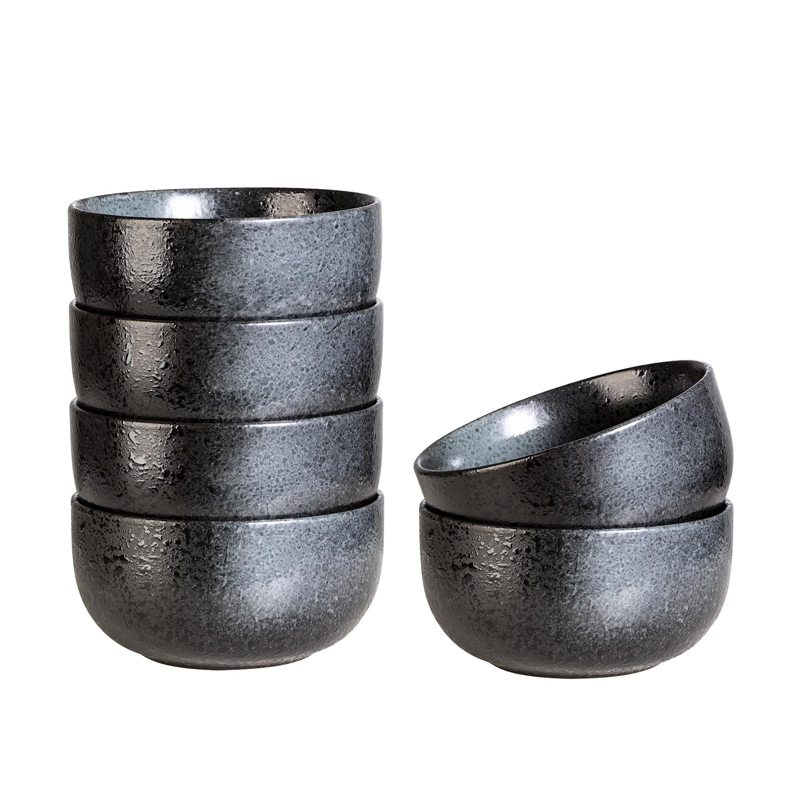 Aoibox Ceramic Small Bowls Set of 6 for Dessert and Dipping 9 oz Capacity 4 25 in Diameter Stacking Bowls #LABXFT5I