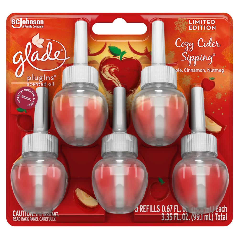 Glade 3.35-fl oz Cozy Cider Sipping Plug-in Air Freshener (5-Pack) at