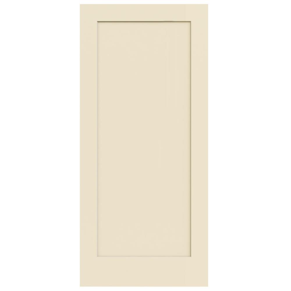 JELD-WEN Madison 36-in X 80-in Bisque 1-panel Square Smooth Hollow Core ...