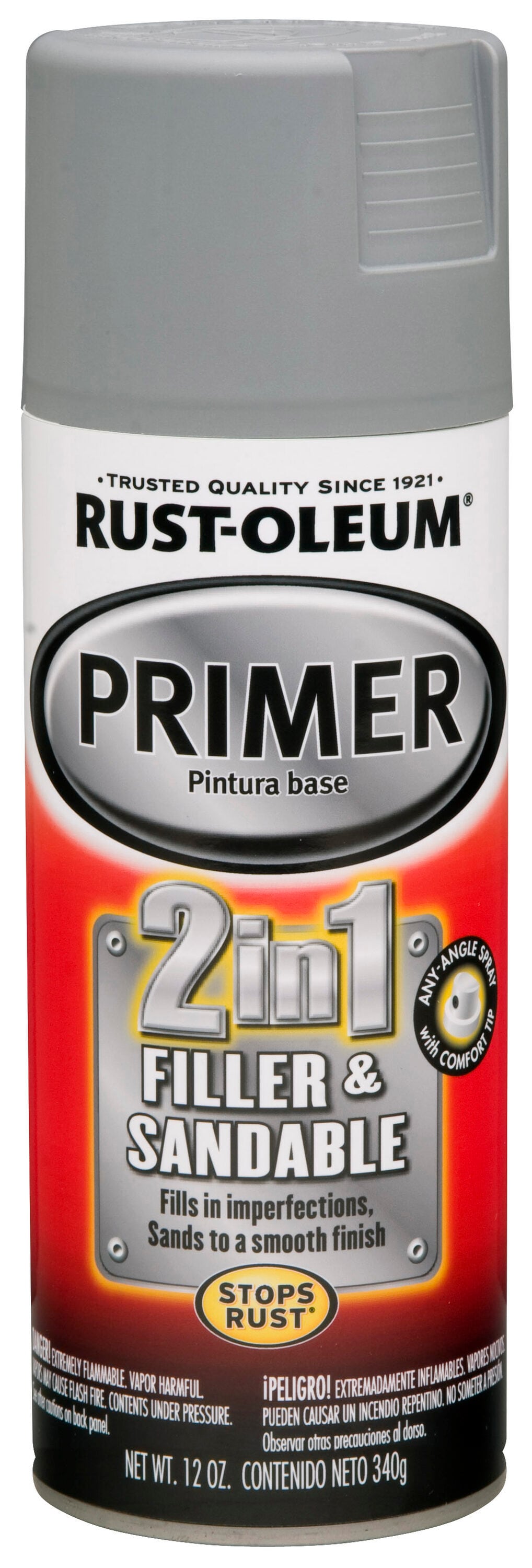 Rust-Oleum® Stops Rust® Light Gray Sandable Primer Spray - 12 oz