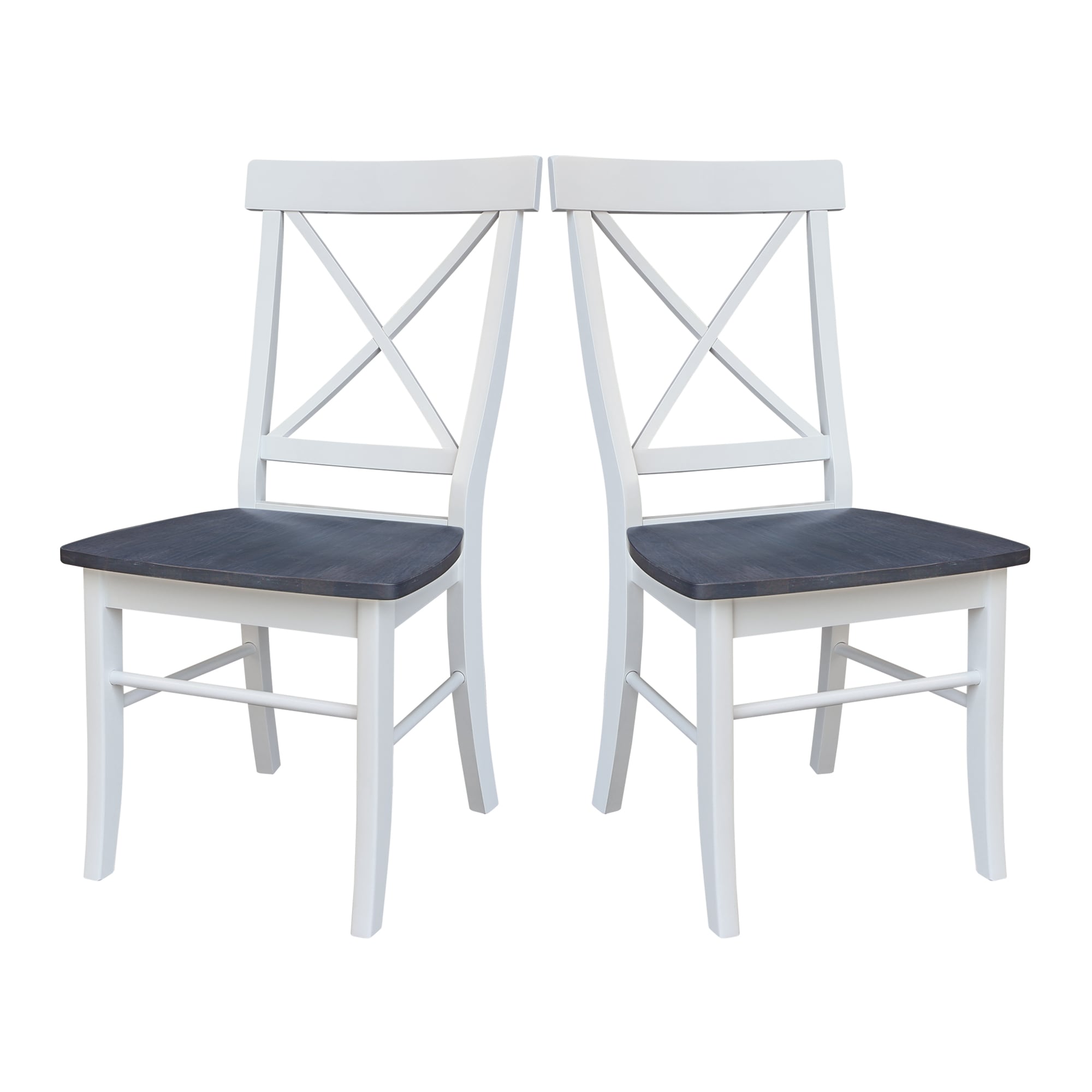 International Concepts C05-613P Set of 2 Traditional Dining Side Chair (Wood Frame)