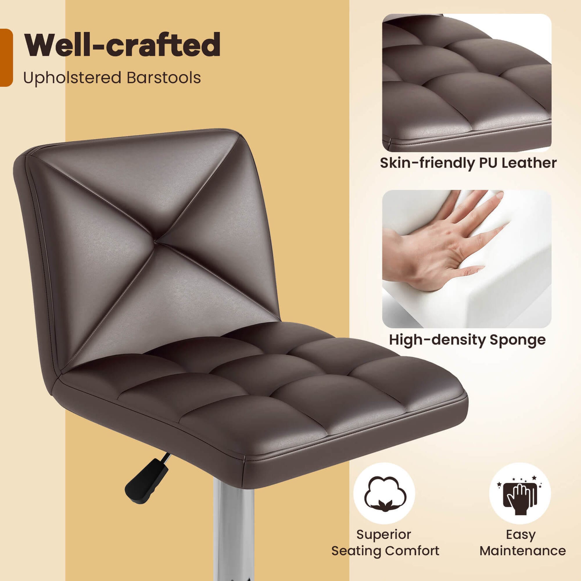 Costway HCST04511 stools - View #3