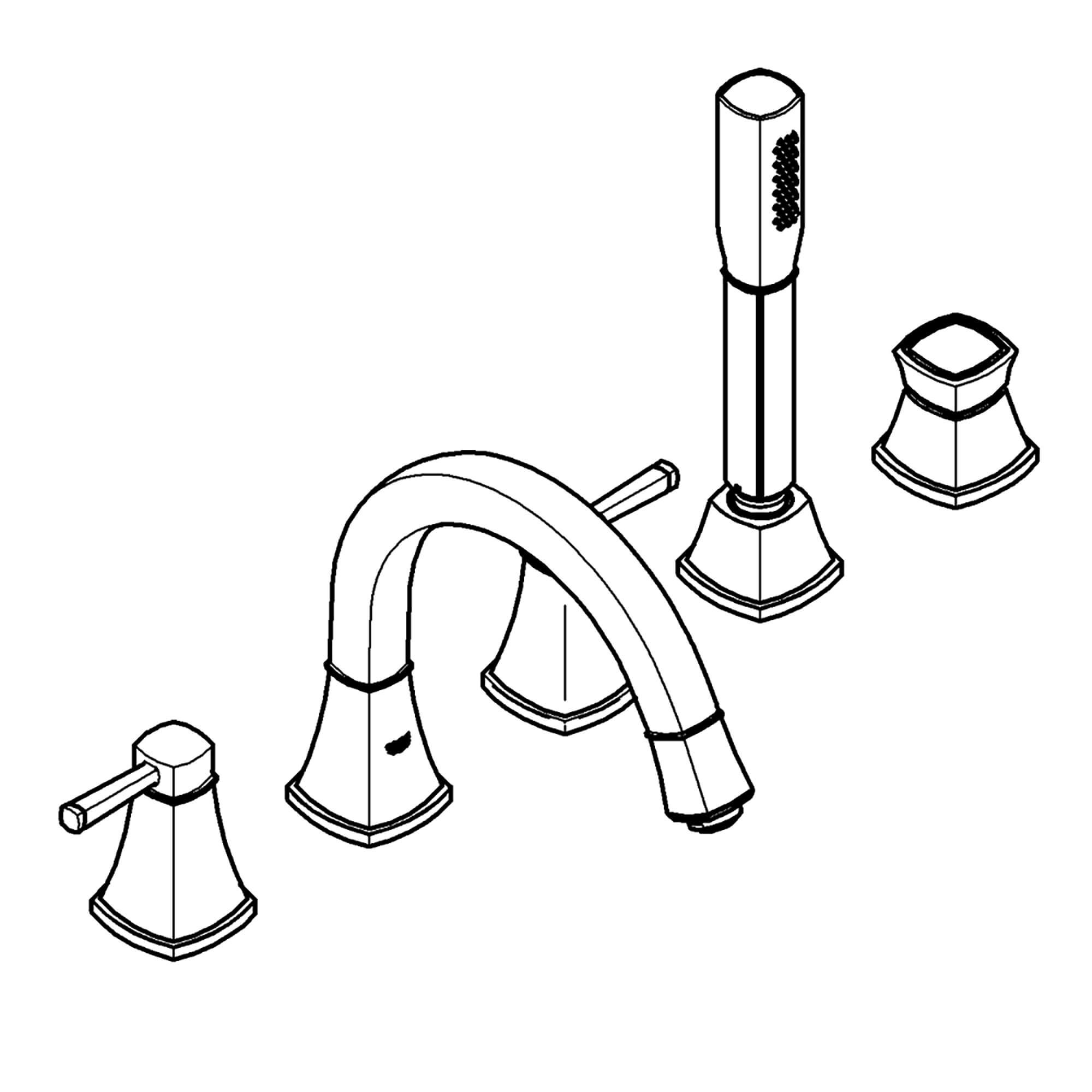 GROHE 1991900A Roman-Tub-Faucets - View #2