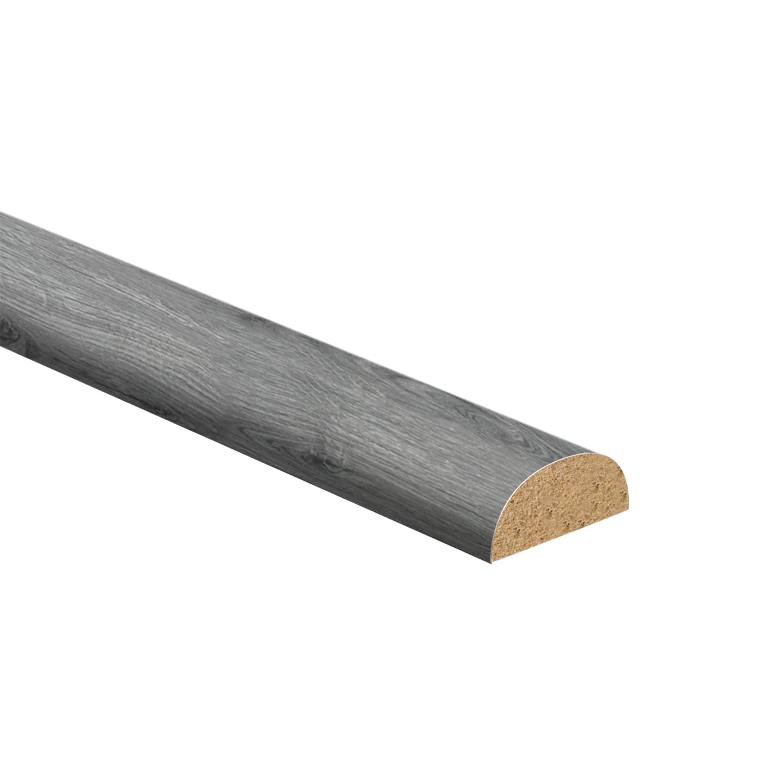 Zamma 209081507 Cap-A-Tread Stair Renewal System 18-in x 1.7-in x 1-in Grey Oak Laminate Bullnose Stair Tread