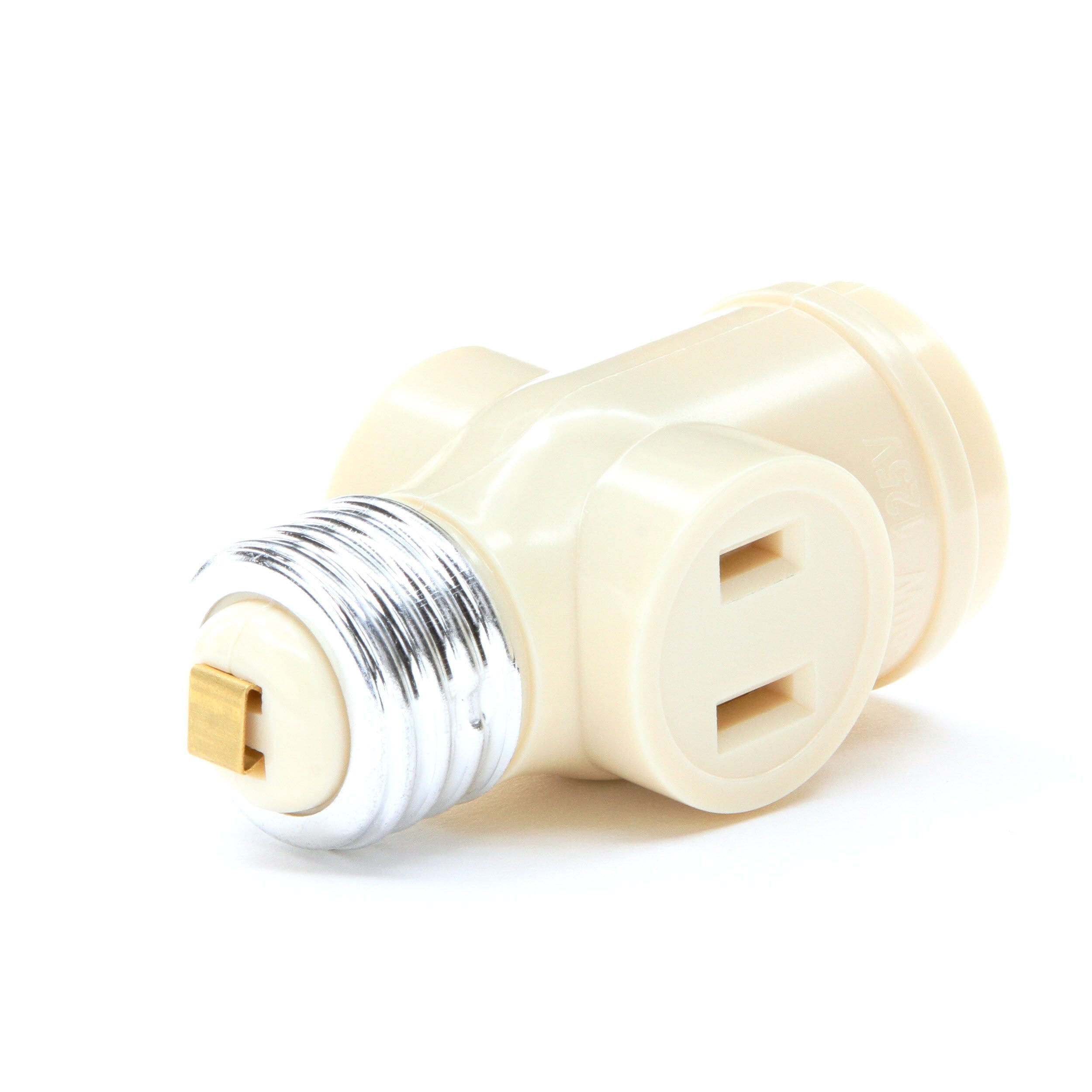 Prong In Screw Details about   E26/E27 Light Socket Outlet 110V Plug Converter Rated 110W Or 1A 