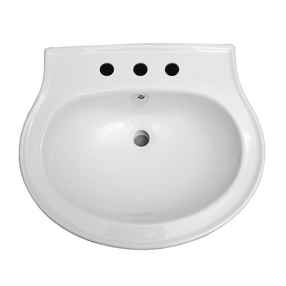 Barclay 3-2066WH Complete-Pedestal-Lavatories - View #2