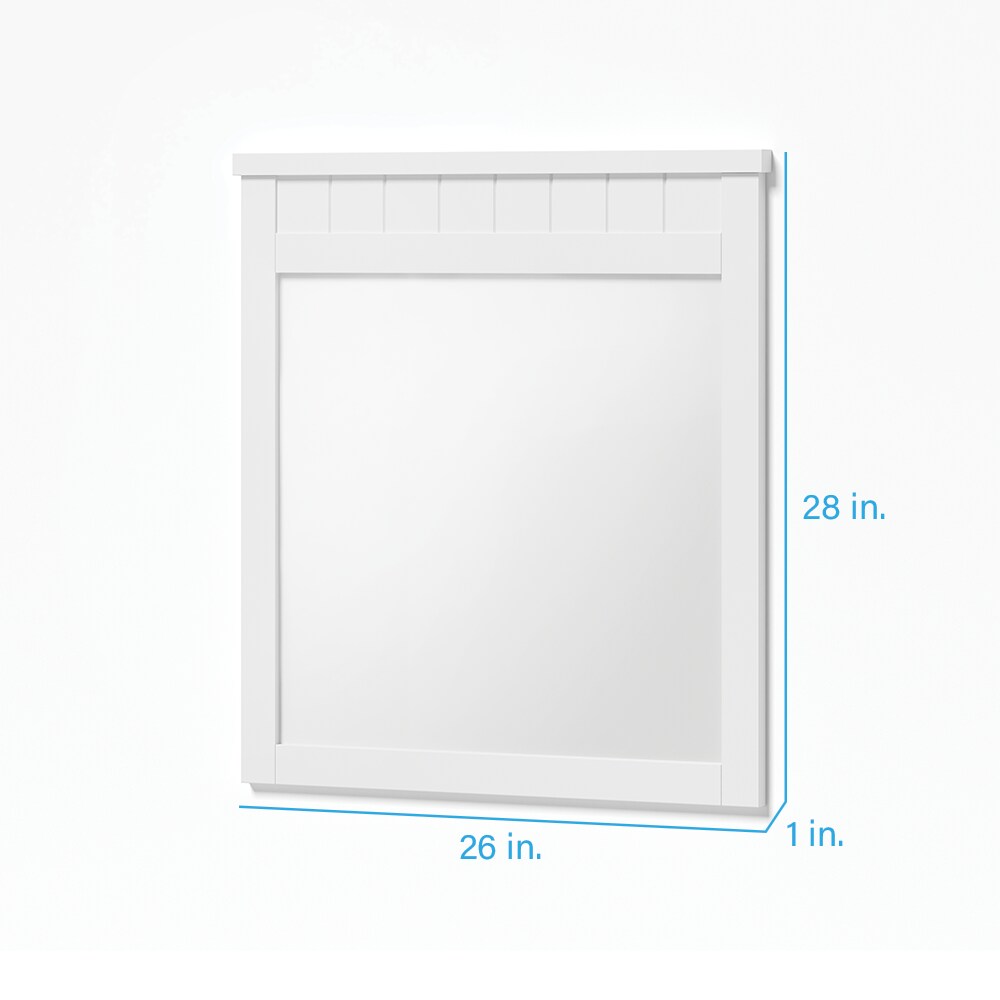 Style Selections LWS26MW Framed-Bath-Mirrors - View #2
