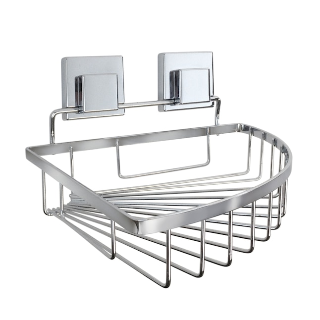 Ginsey Chrome Steel 1-Shelf Hanging Shower Caddy 9.25-in x 9.85-in