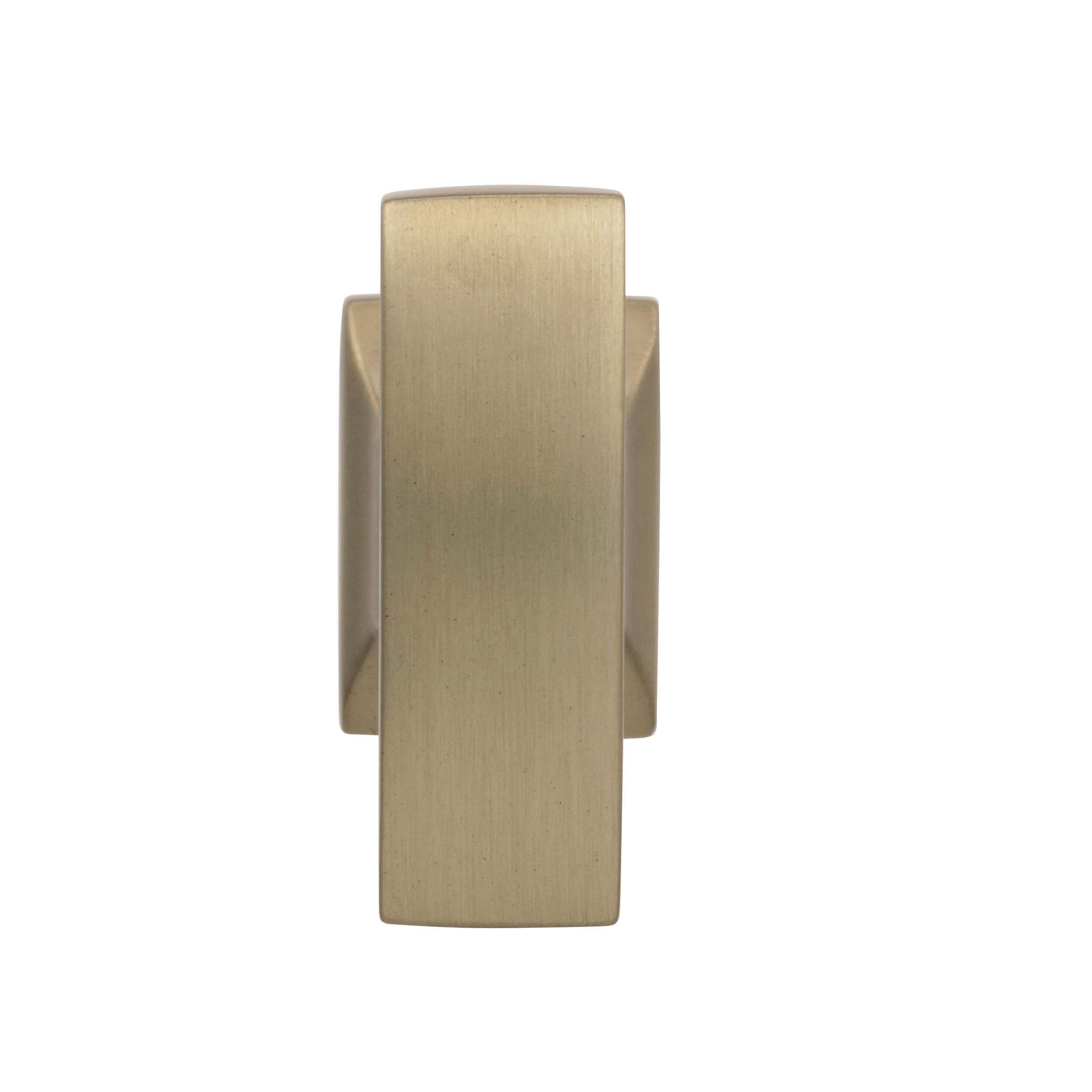 Golden Champagne Modern T-Handle Cabinet Knob with Mounting Hardware
