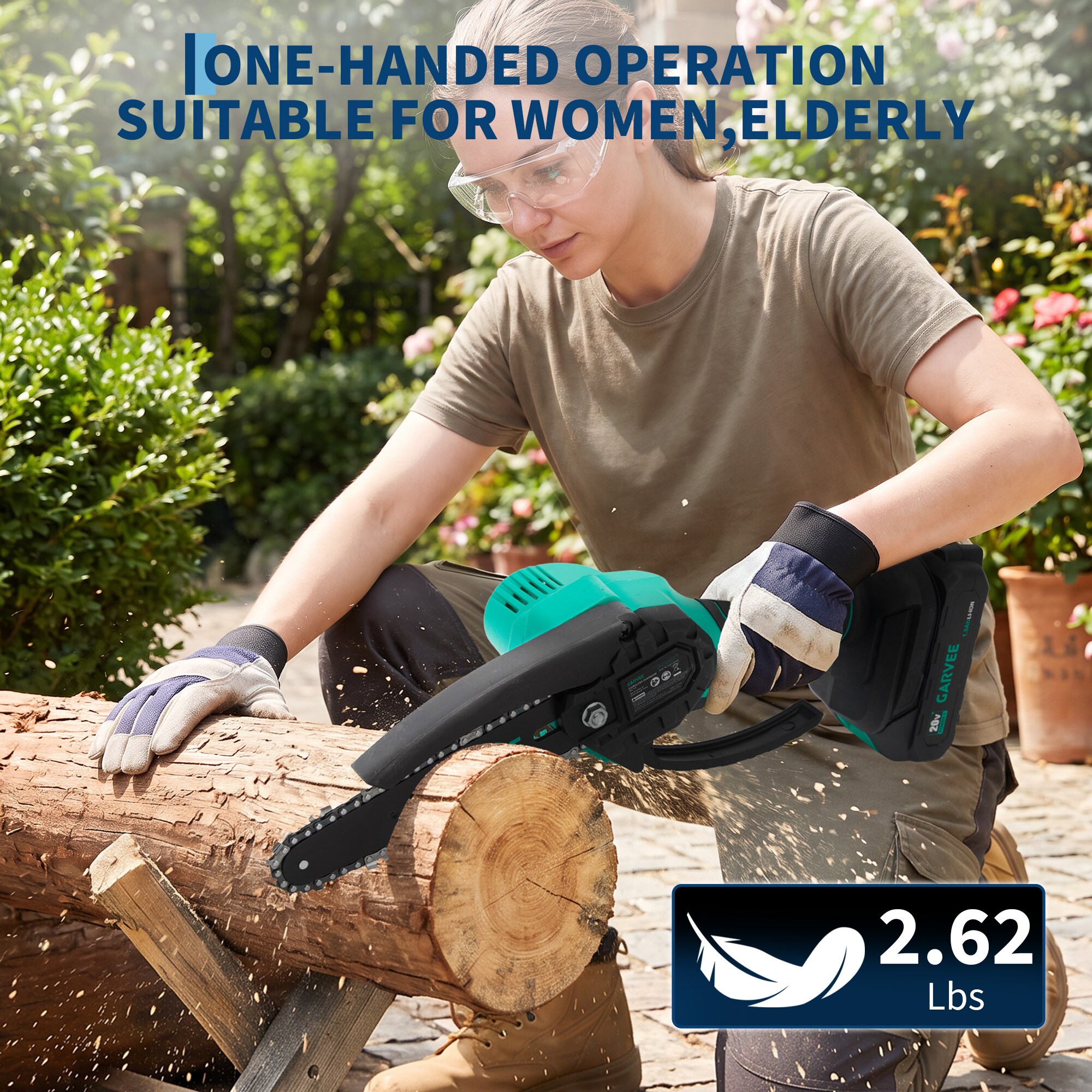 DEXSO CFI-N-E8-JRDJD8T2WAY Cordless-Chainsaw - View #3
