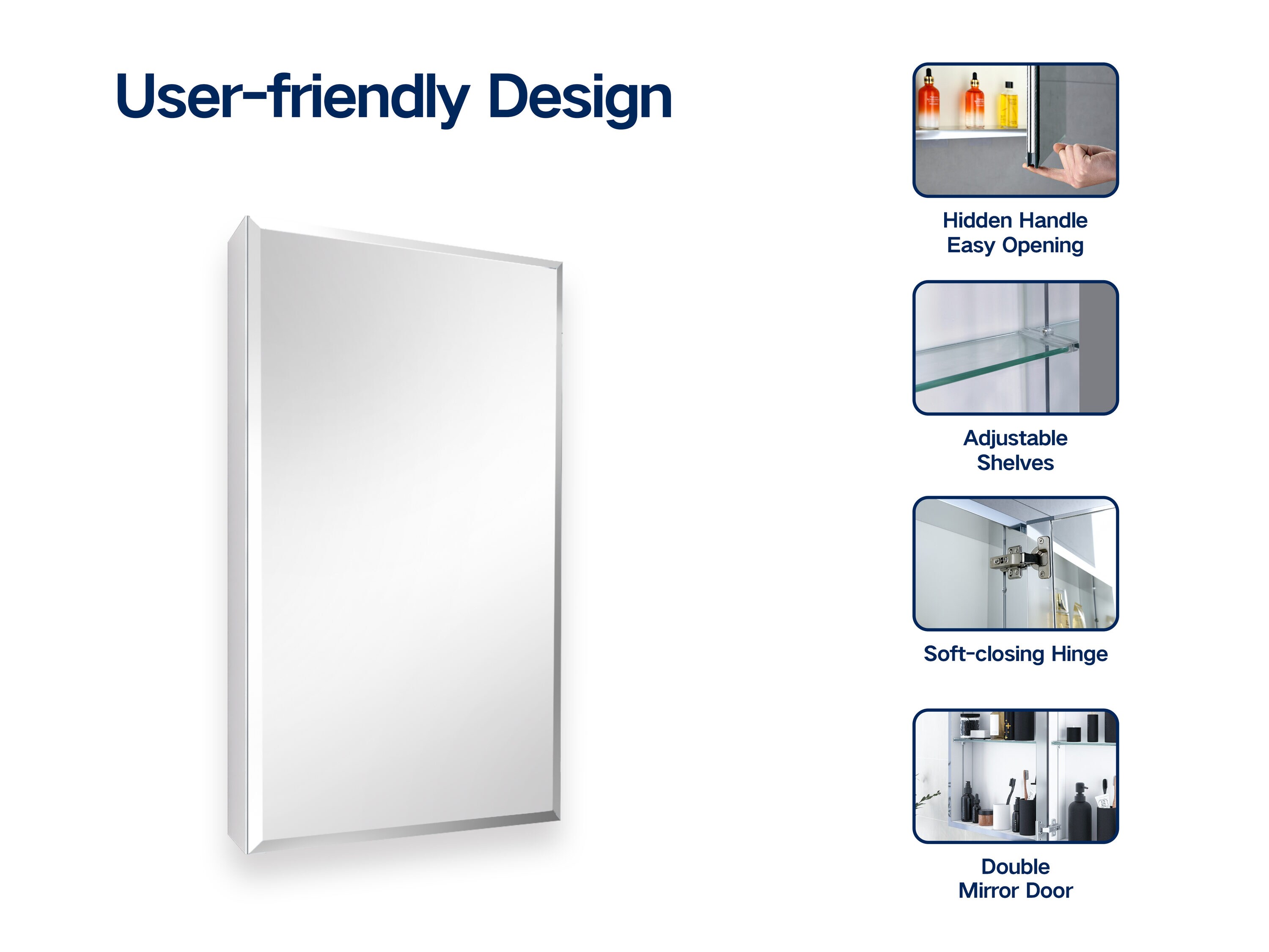 Forclover ASM-JG1526 Bathroom-Medicine-Cabinets - View #3