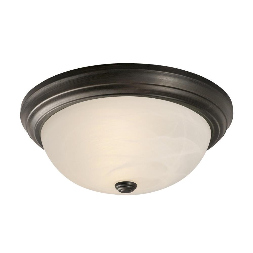 Galaxy Lighting 635033ORB 1 -Light 15-in Oil-rubbed Bronze Flush Mount Light