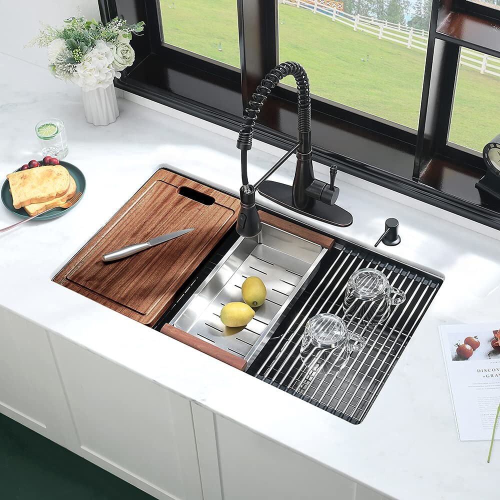 Forclover WHC-SS3219ACBK Kitchen-Sinks - View #2