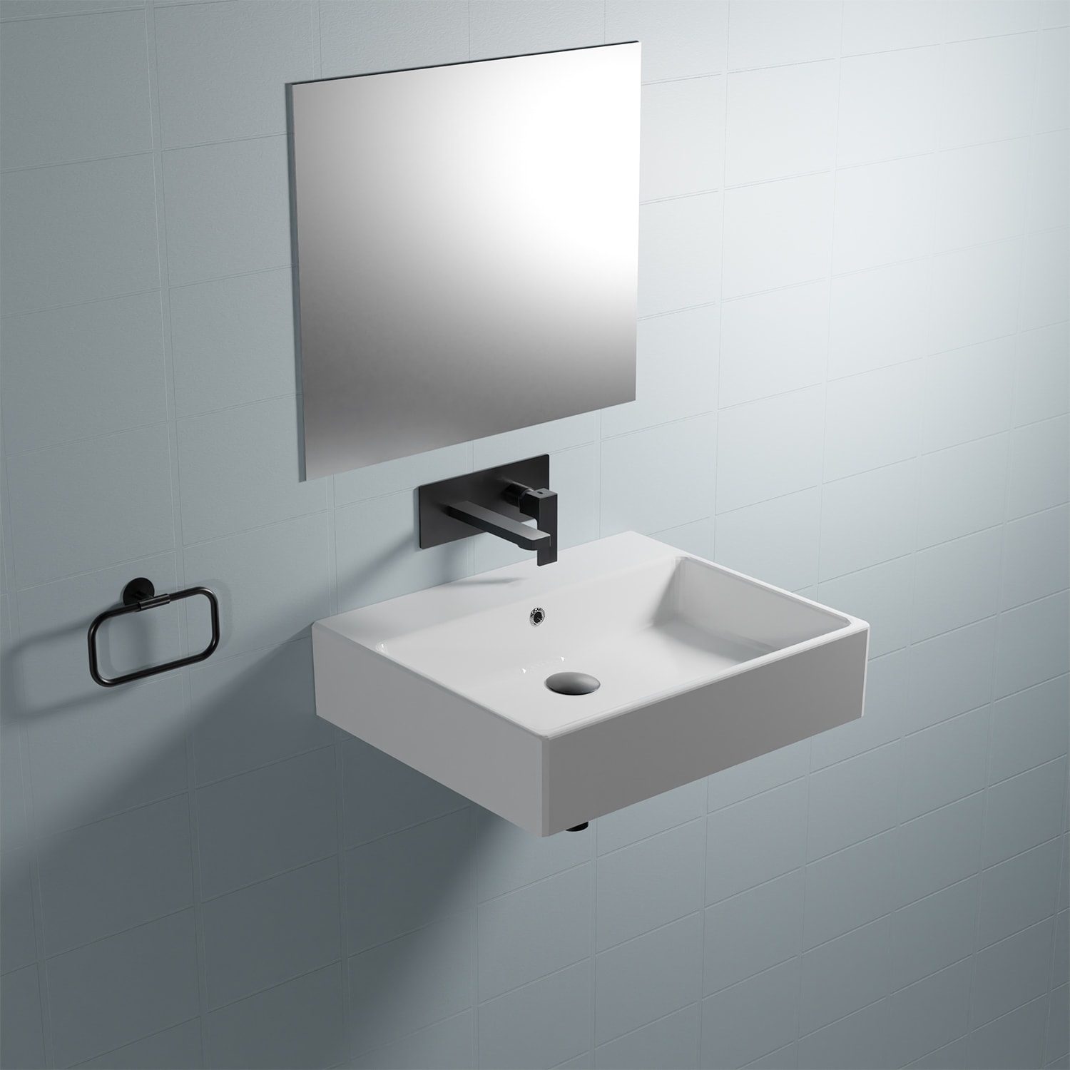WS Bath Collections SIMPLE 70.50A.00 Bath-Sink - View #3