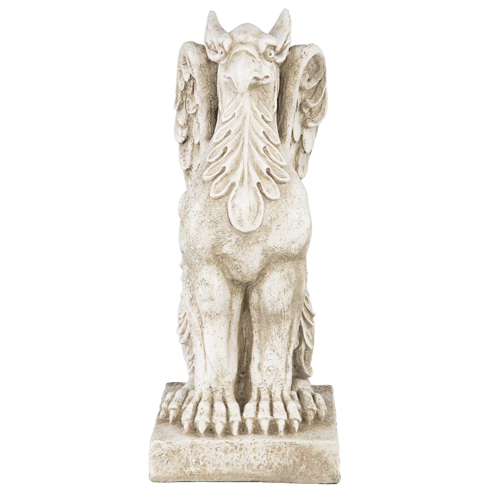 Design Toscano LY721138 20.5-in H x 8.5-in W Off-white Lion Garden Statue