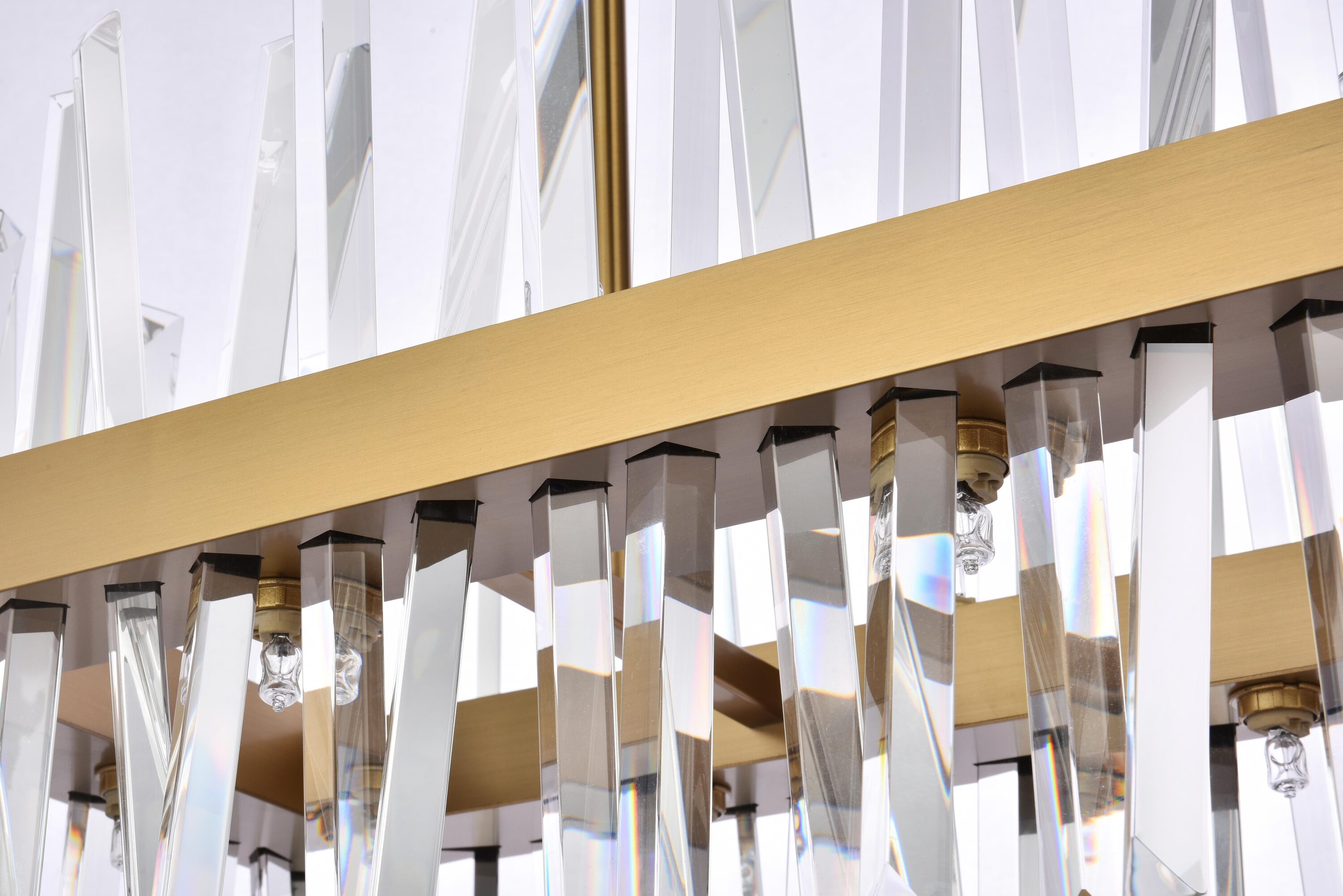 Serephina Satin Gold 16-Light Crystal Chandelier