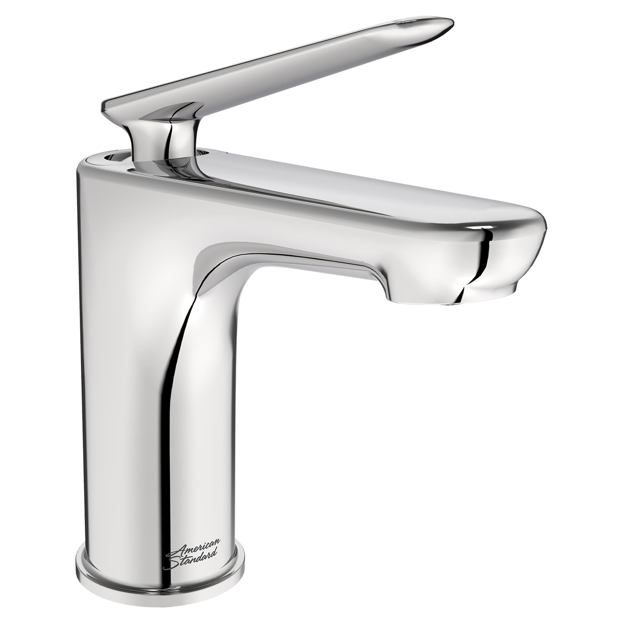 Polished Chrome Single Handle Bathroom Faucet with Lever
