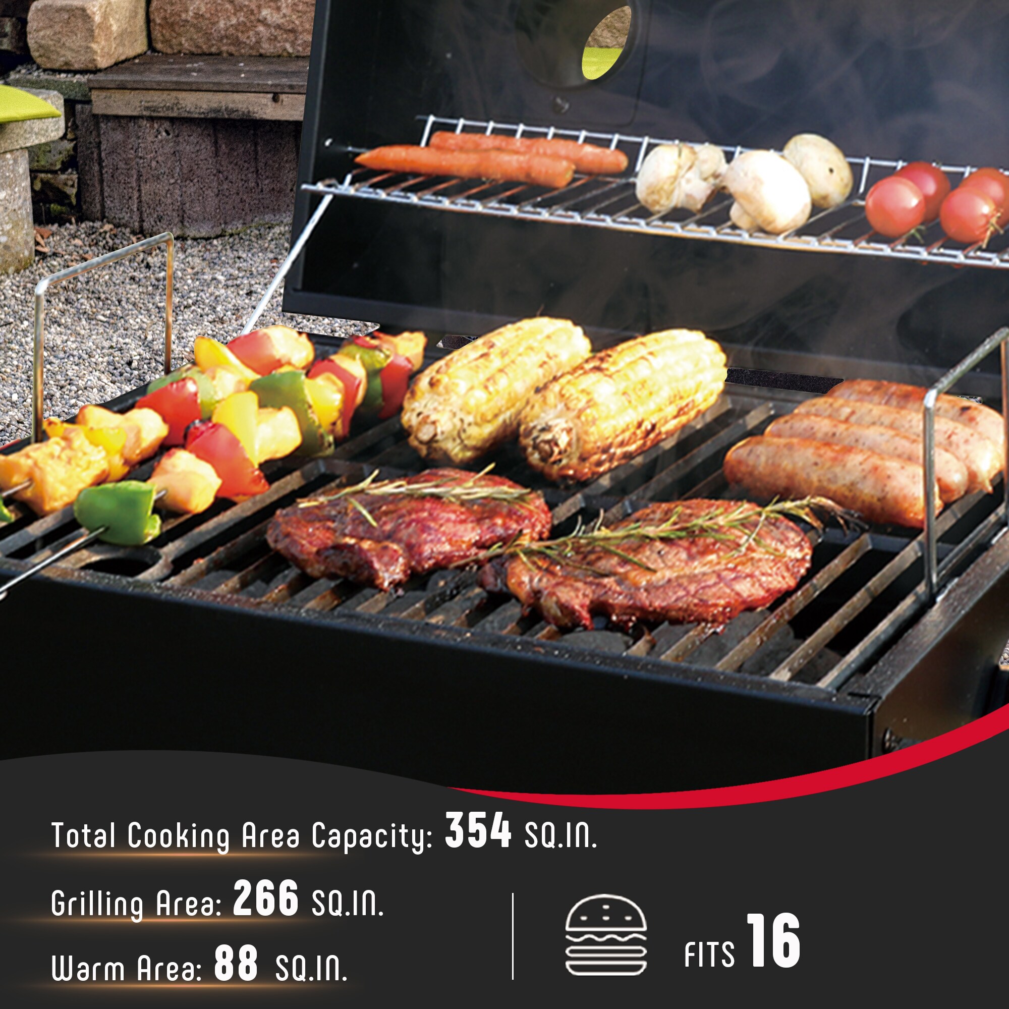 Feasto 2720PC Charcoal-Grills - View #4