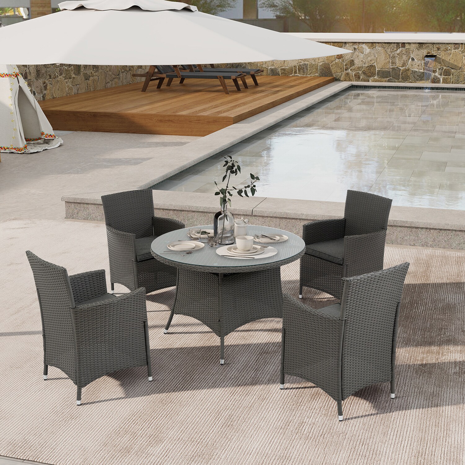 SINOFURN SYB670003GY Patio-Dining-Sets - View #8