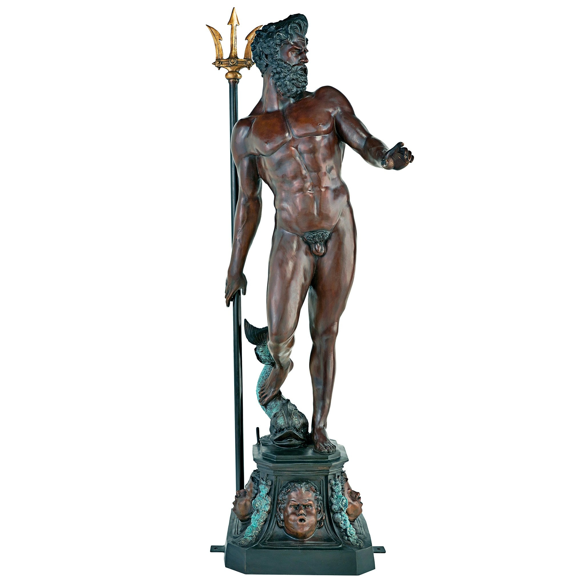 Design Toscano DD3123 67.5-in H x 17.5-in W Bronze People Garden Statue