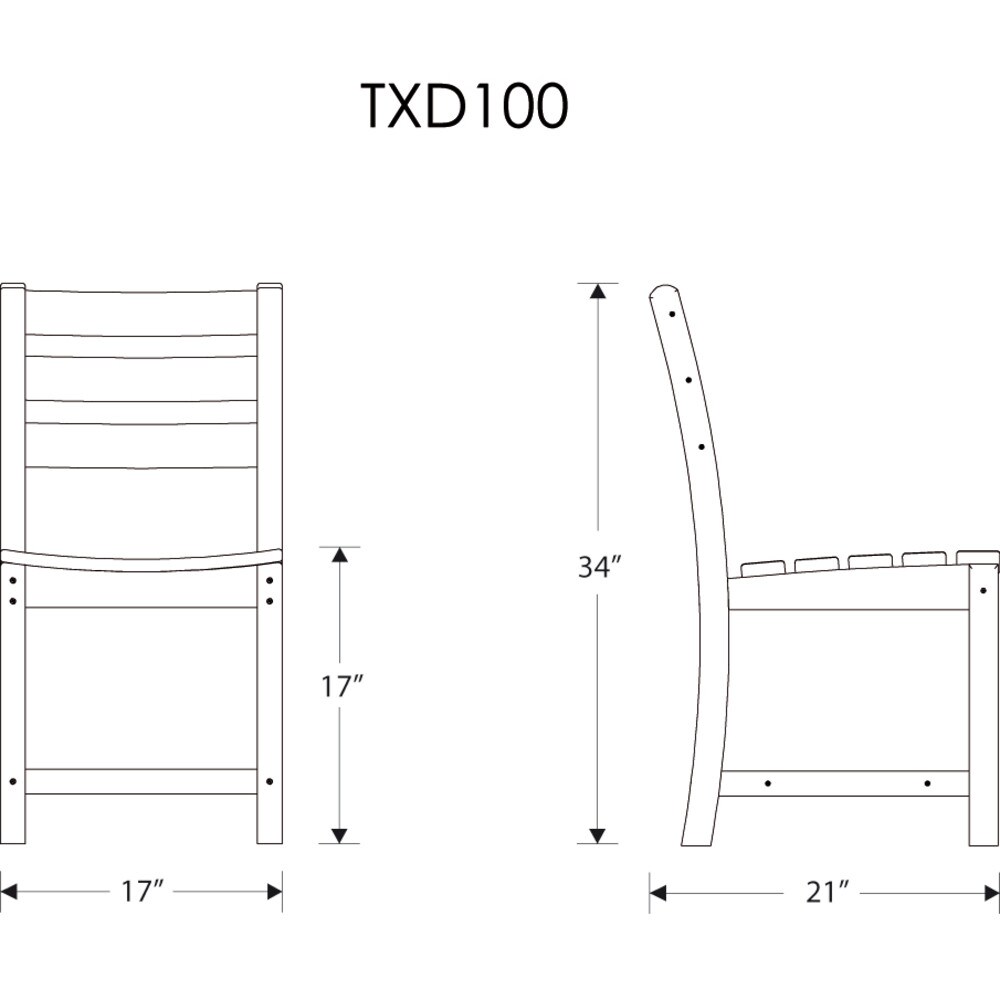 Trex Outdoor Furniture TXS118-1-VL Patio-Dining-Sets - View #7
