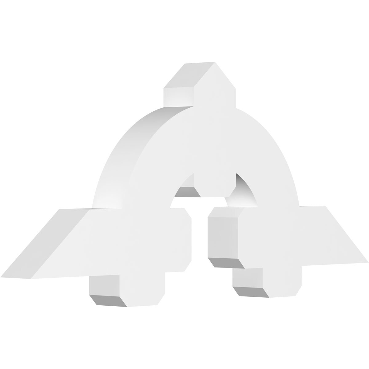 Ekena Millwork GBP048X20X0406ERI00 Ericson White PVC Gable bracket