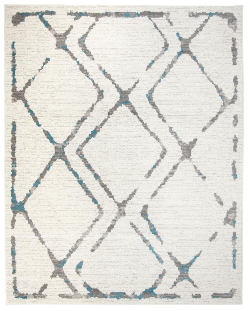 Safavieh SKY197D-9 Skyler Tament 9 x 12 (ft) Loomed Polypropylene Ivory/Blue Rectangular Indoor Abstract Area rug